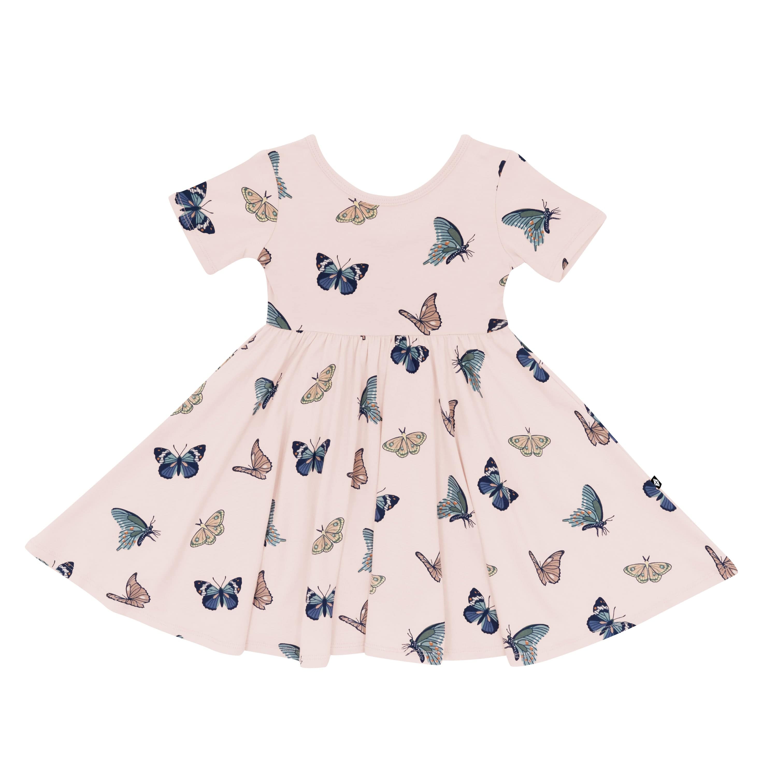Product photo of the Twirl Dress in Blush Butterfly