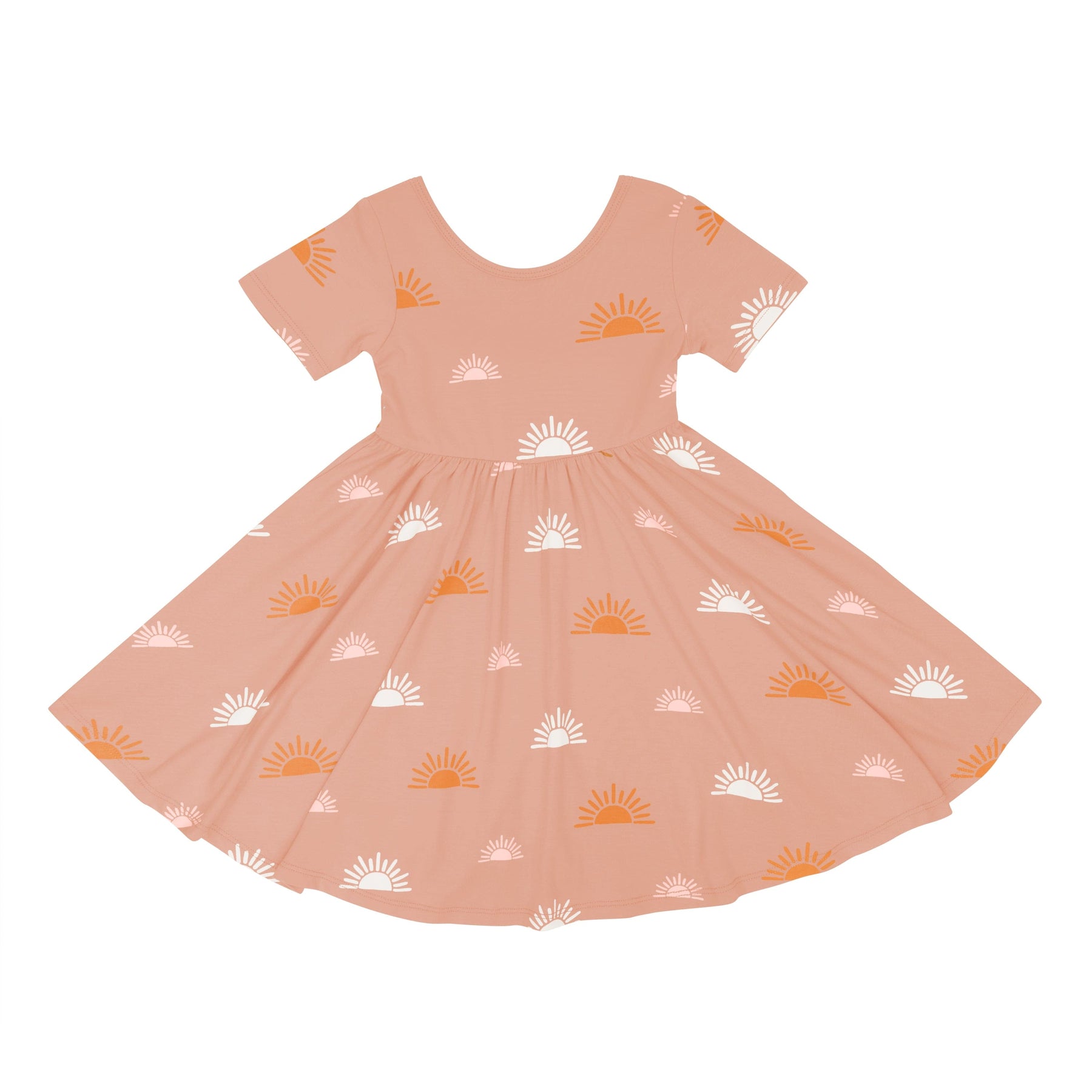 Kyte Baby Toddler Short Sleeve Twirl Dress Twirl Dress in Boho Sun