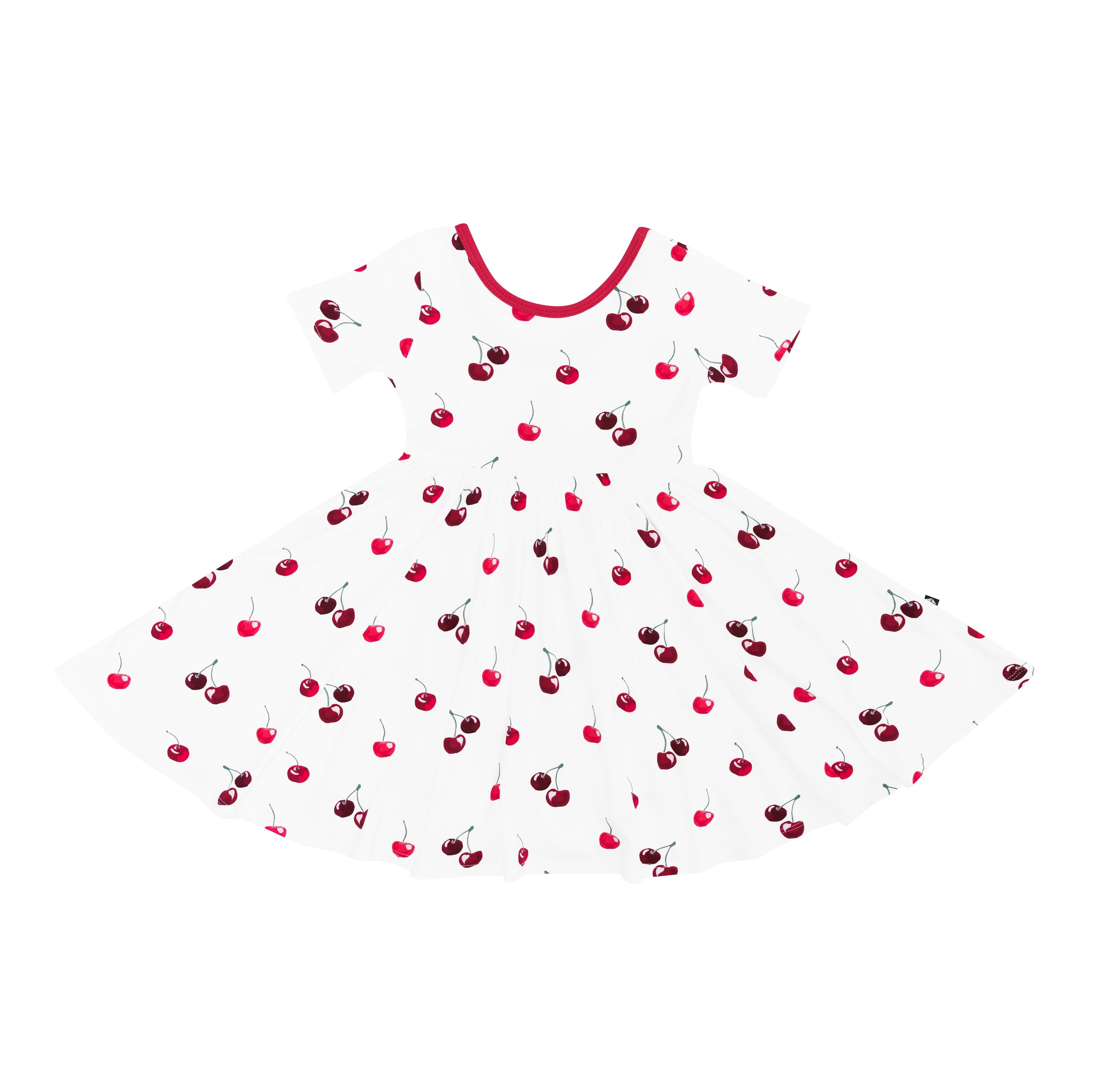 Kyte Baby Toddler Short Sleeve Twirl Dress Twirl Dress in Cherry