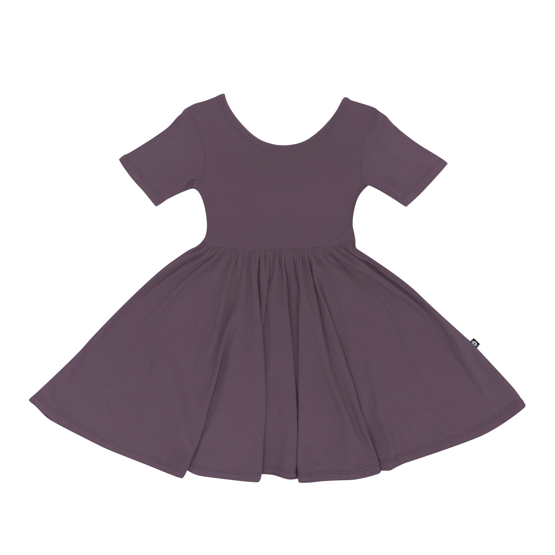 Kyte Baby Toddler Short Sleeve Twirl Dress Twirl Dress in Currant