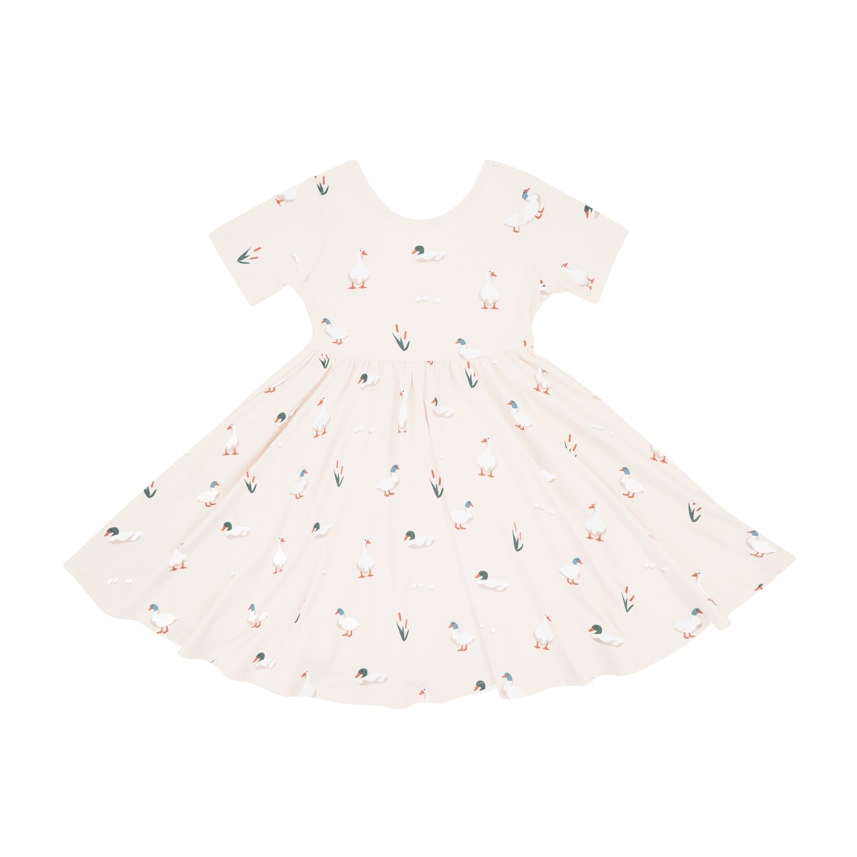 Kyte Baby Toddler Short Sleeve Twirl Dress Twirl Dress in Duck