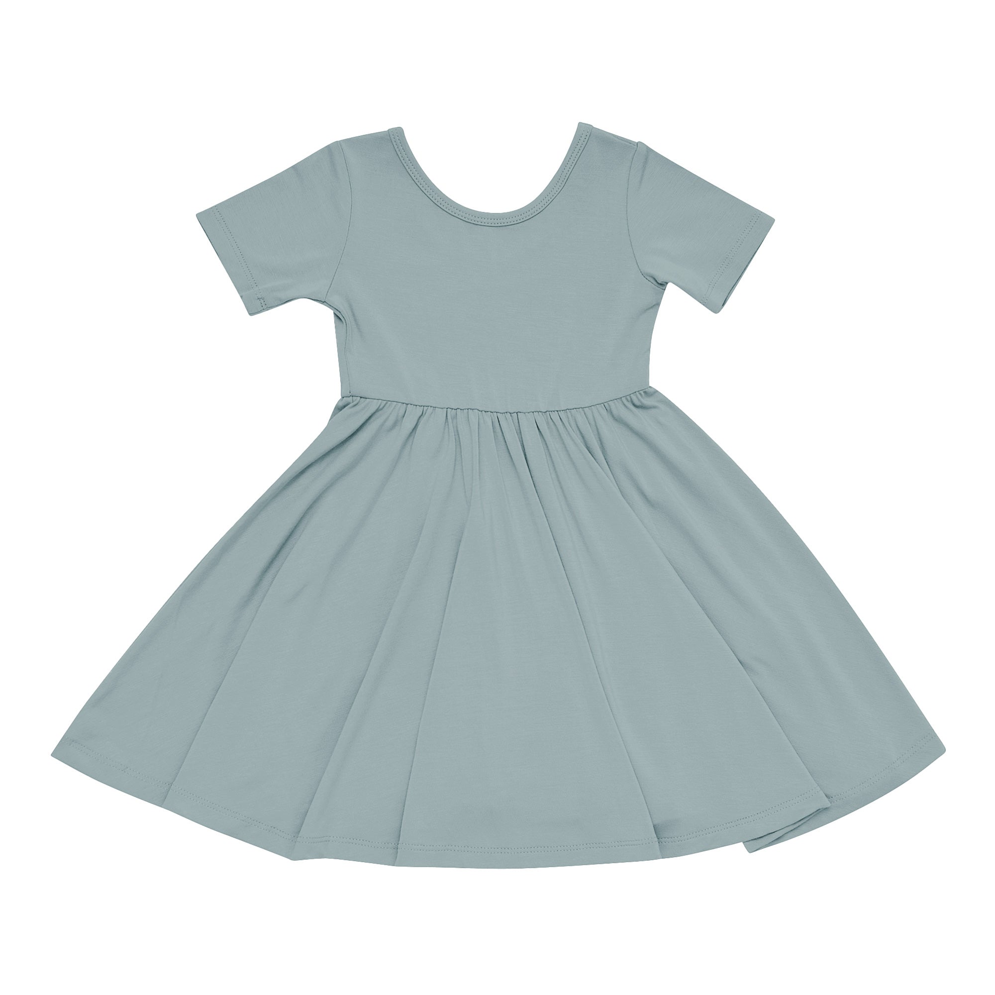 Kyte Baby Toddler Short Sleeve Twirl Dress Twirl Dress in Glacier