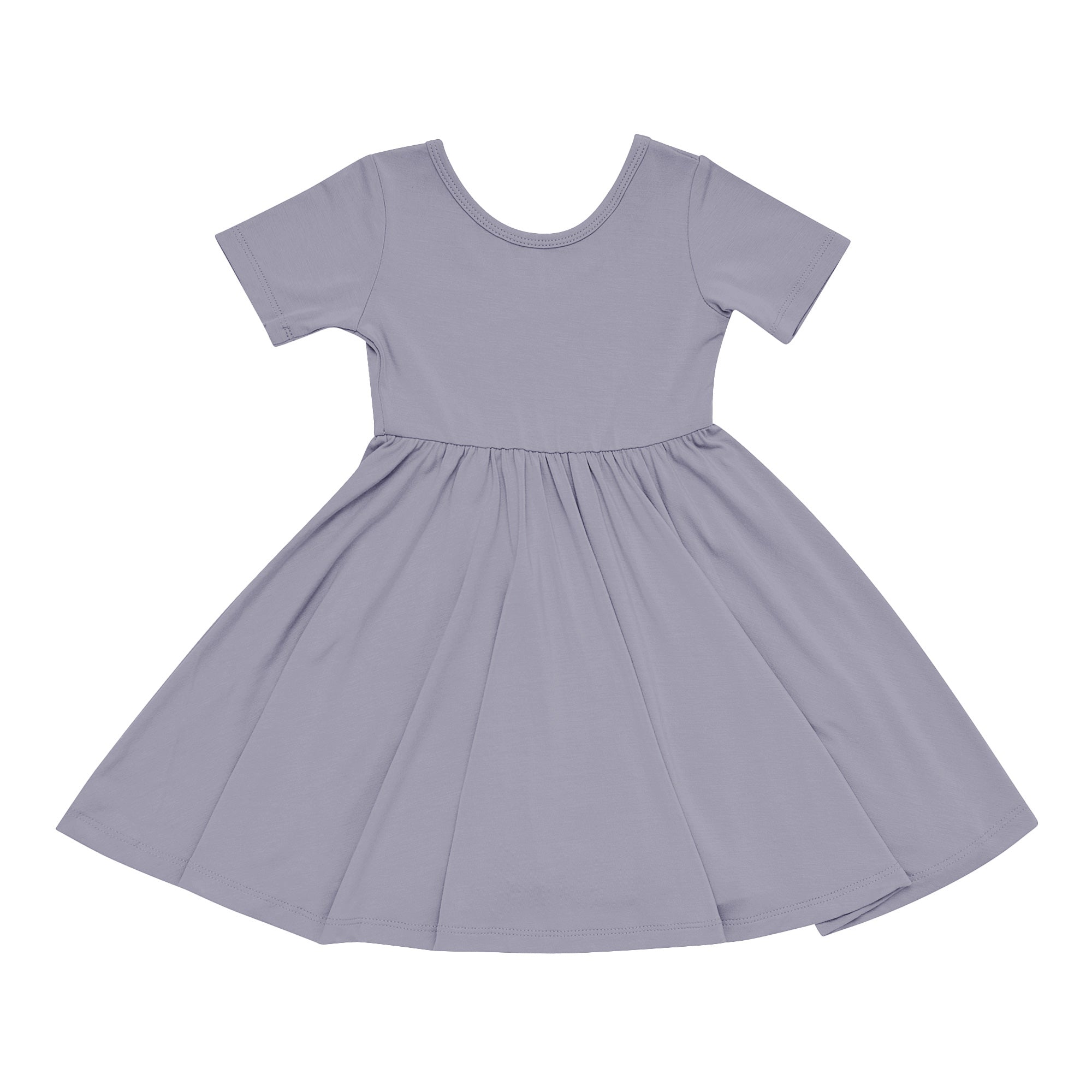 Kyte Baby Toddler Short Sleeve Twirl Dress Twirl Dress in Haze
