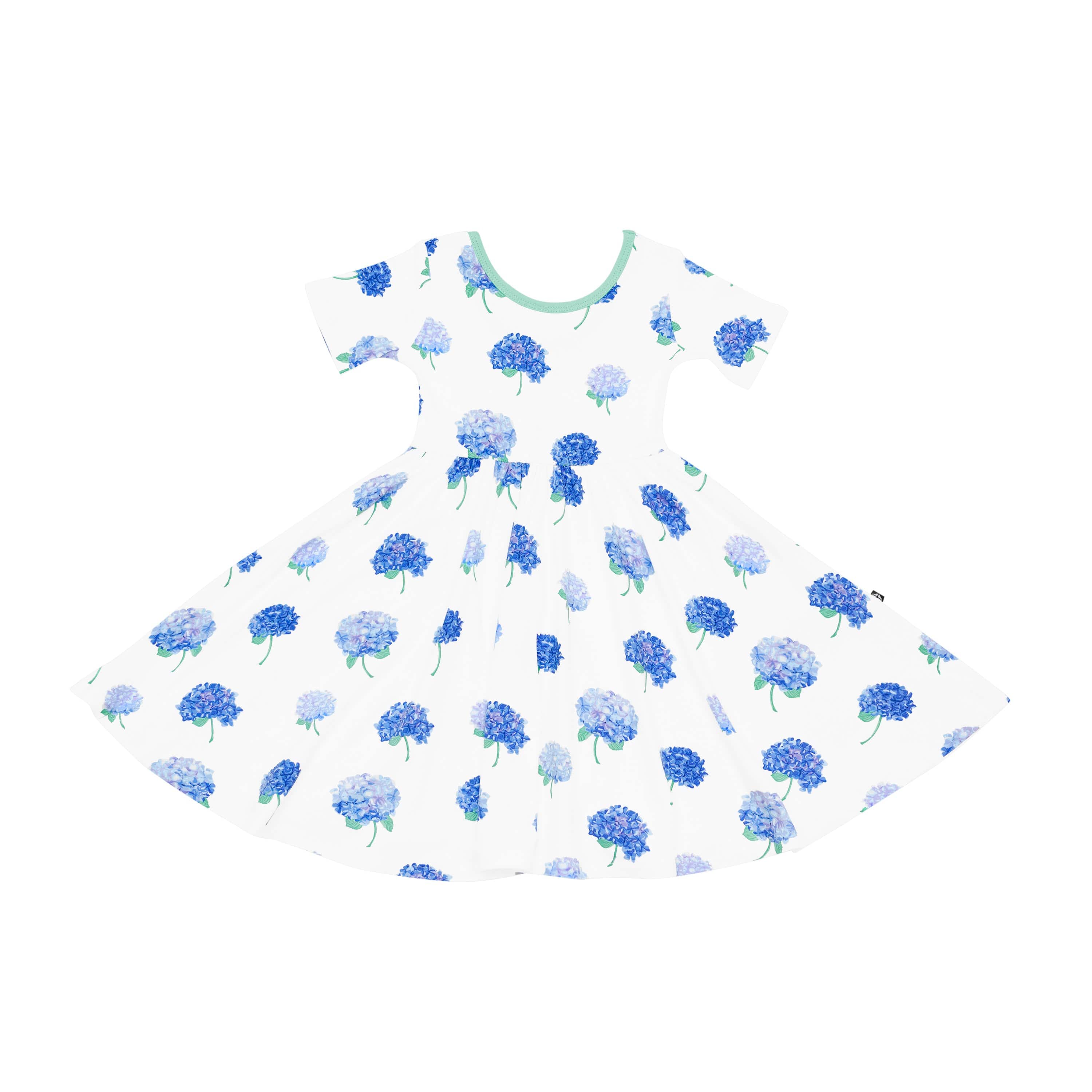 Kyte Baby Toddler Short Sleeve Twirl Dress Twirl Dress in Hydrangea