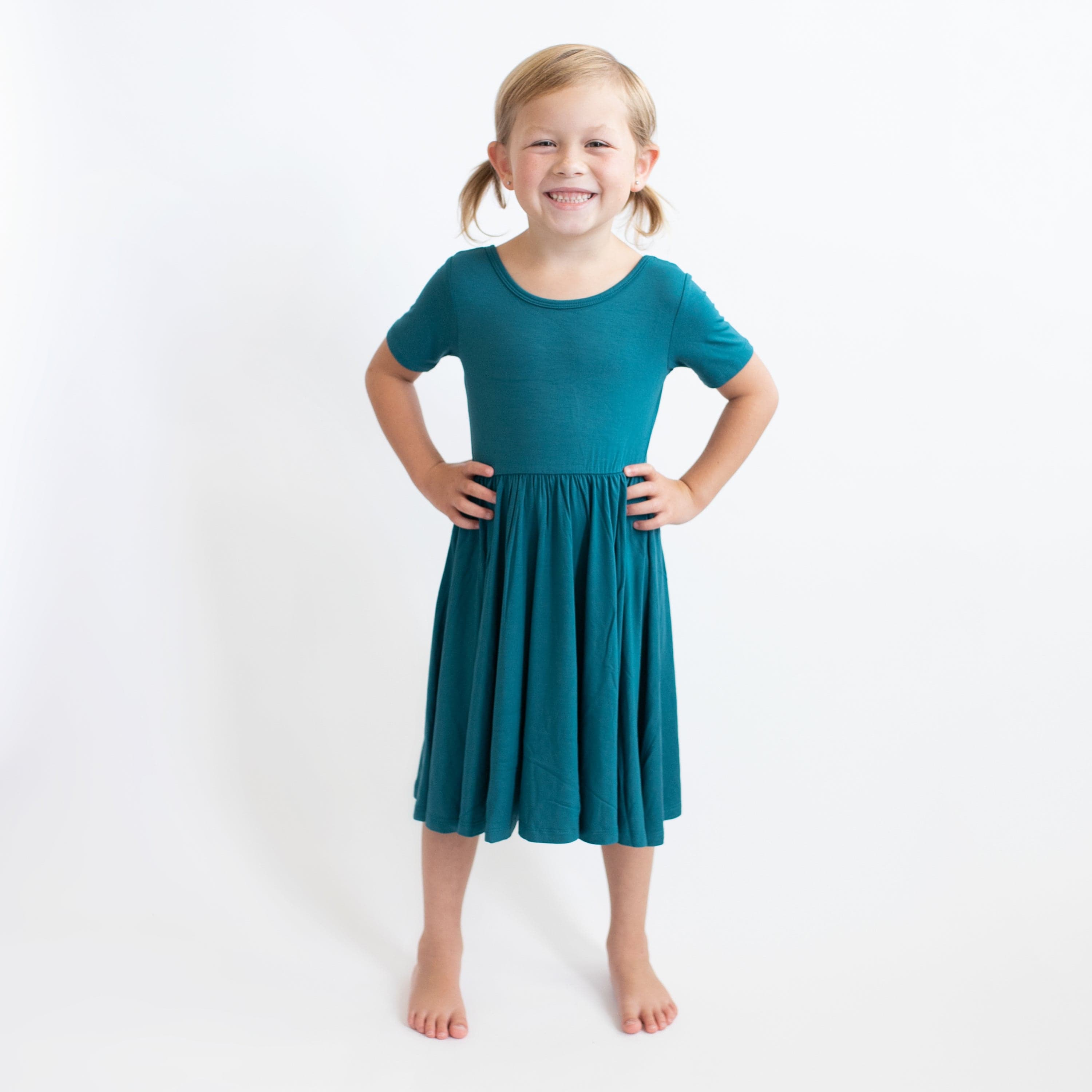 Kyte Baby Toddler Short Sleeve Twirl Dress Twirl Dress in Loch