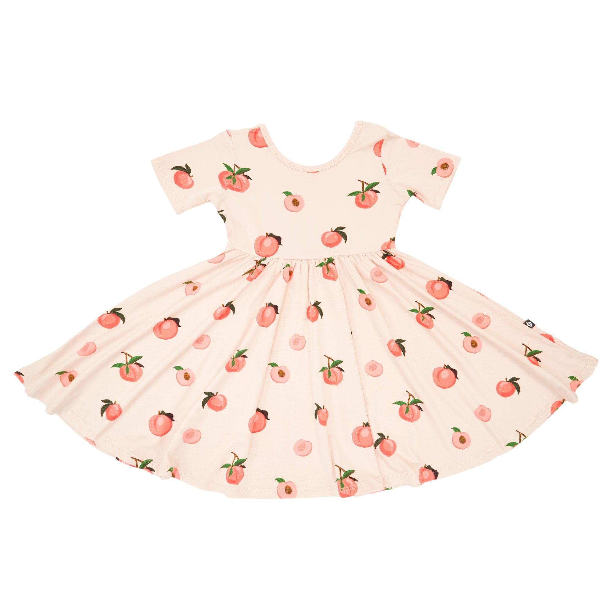 Kyte Baby Toddler Short Sleeve Twirl Dress Twirl Dress in Peach