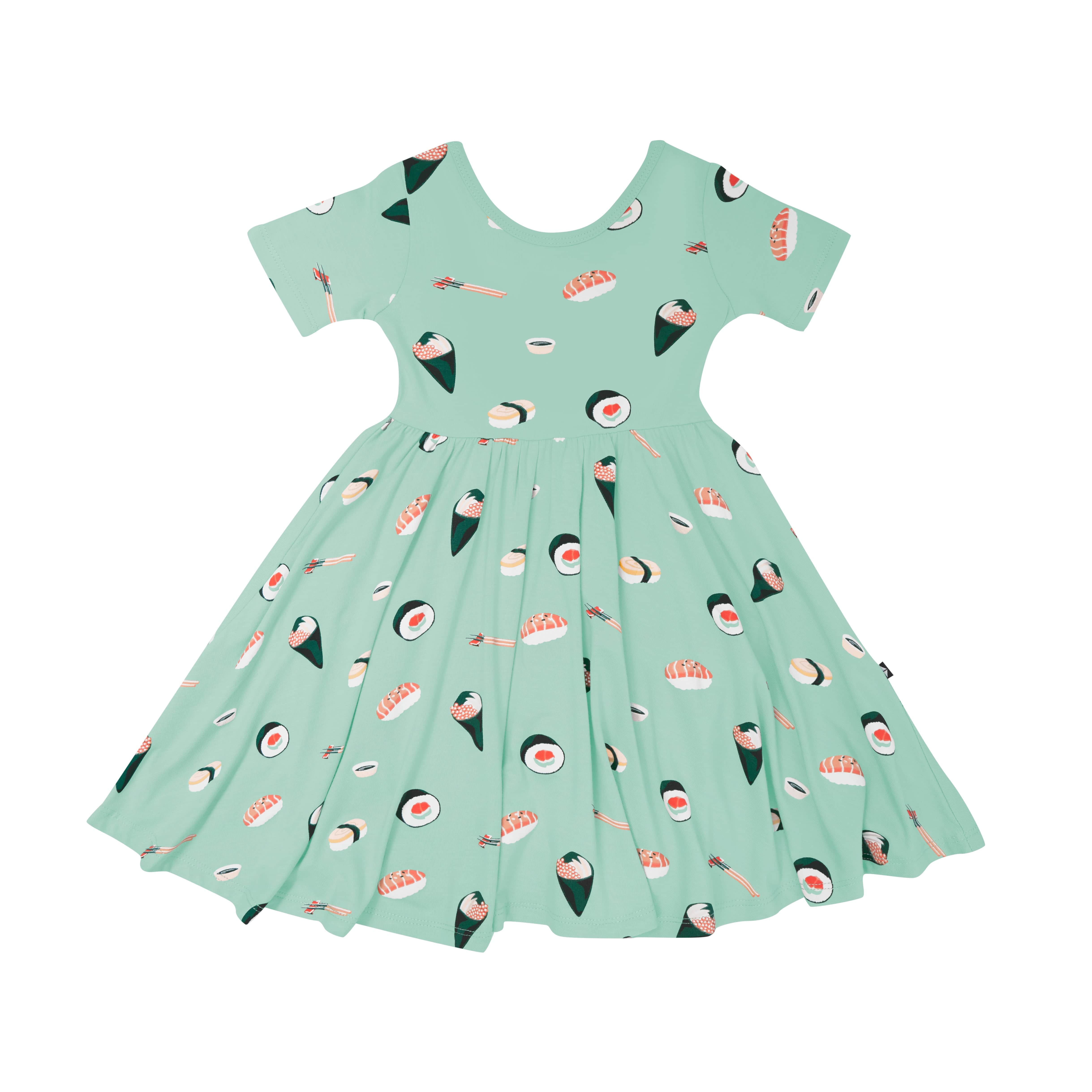 Kyte Baby Toddler Short Sleeve Twirl Dress Twirl Dress in Sushi
