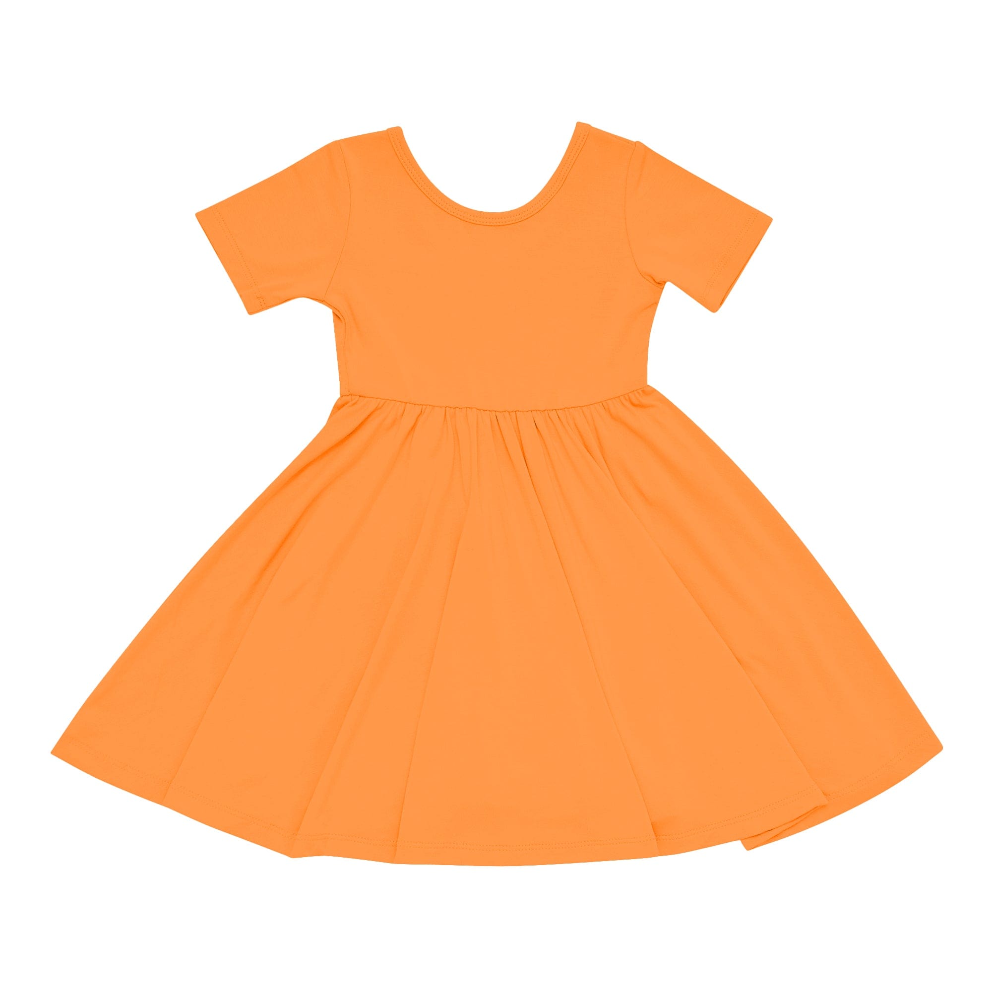 Kyte Baby Toddler Short Sleeve Twirl Dress Twirl Dress in Tangerine
