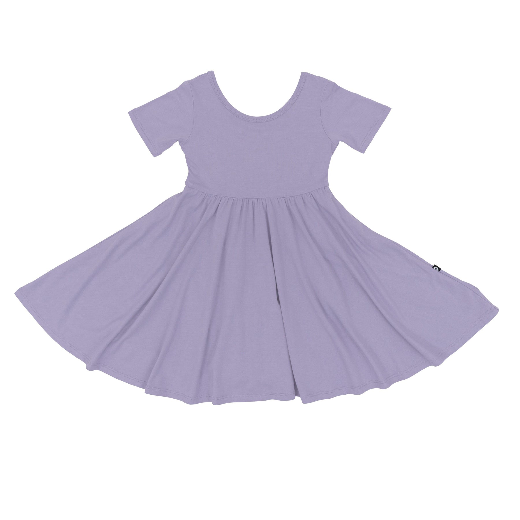 Kyte Baby Toddler Short Sleeve Twirl Dress Twirl Dress in Taro