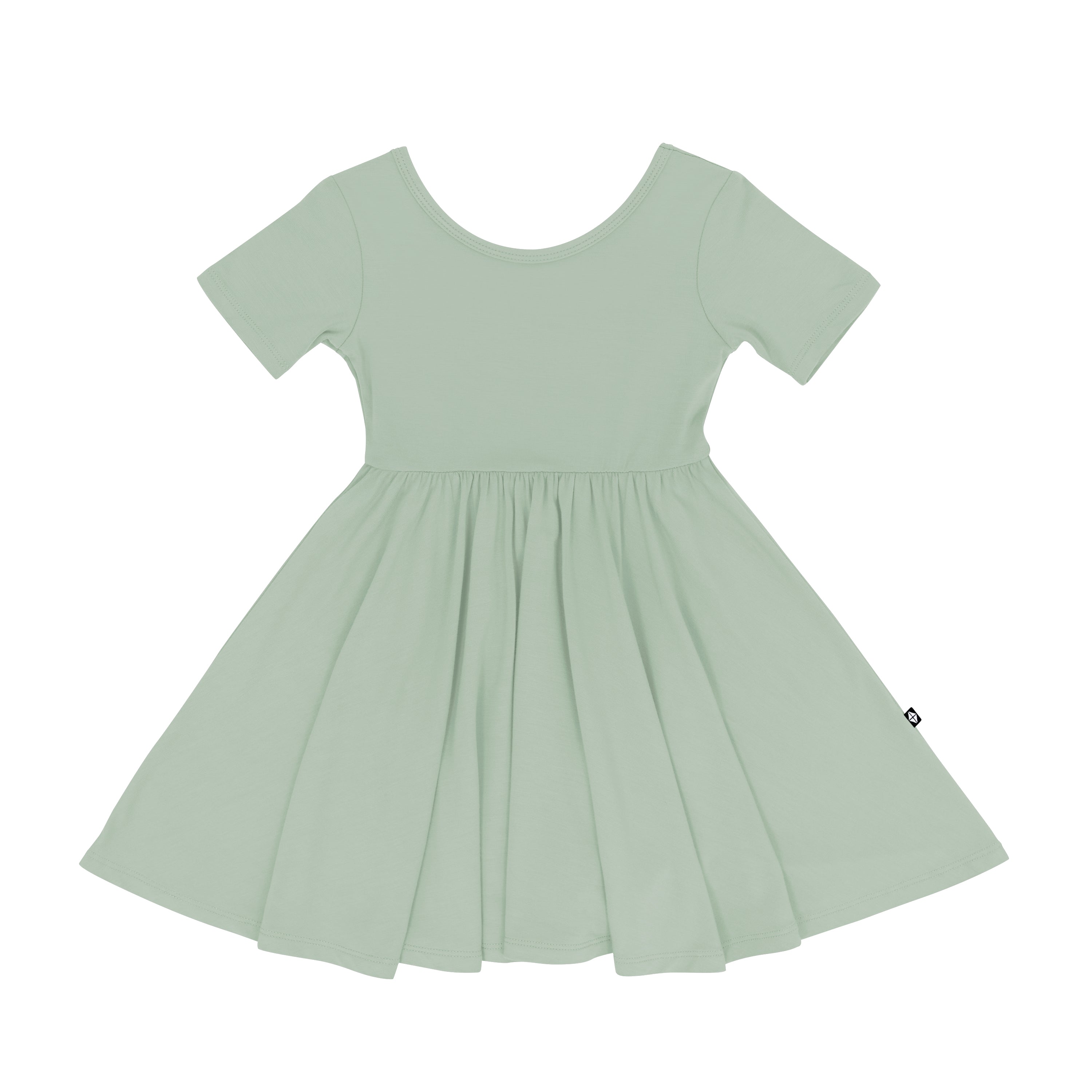 Kyte Baby Toddler Short Sleeve Twirl Dress Twirl Dress in Thyme