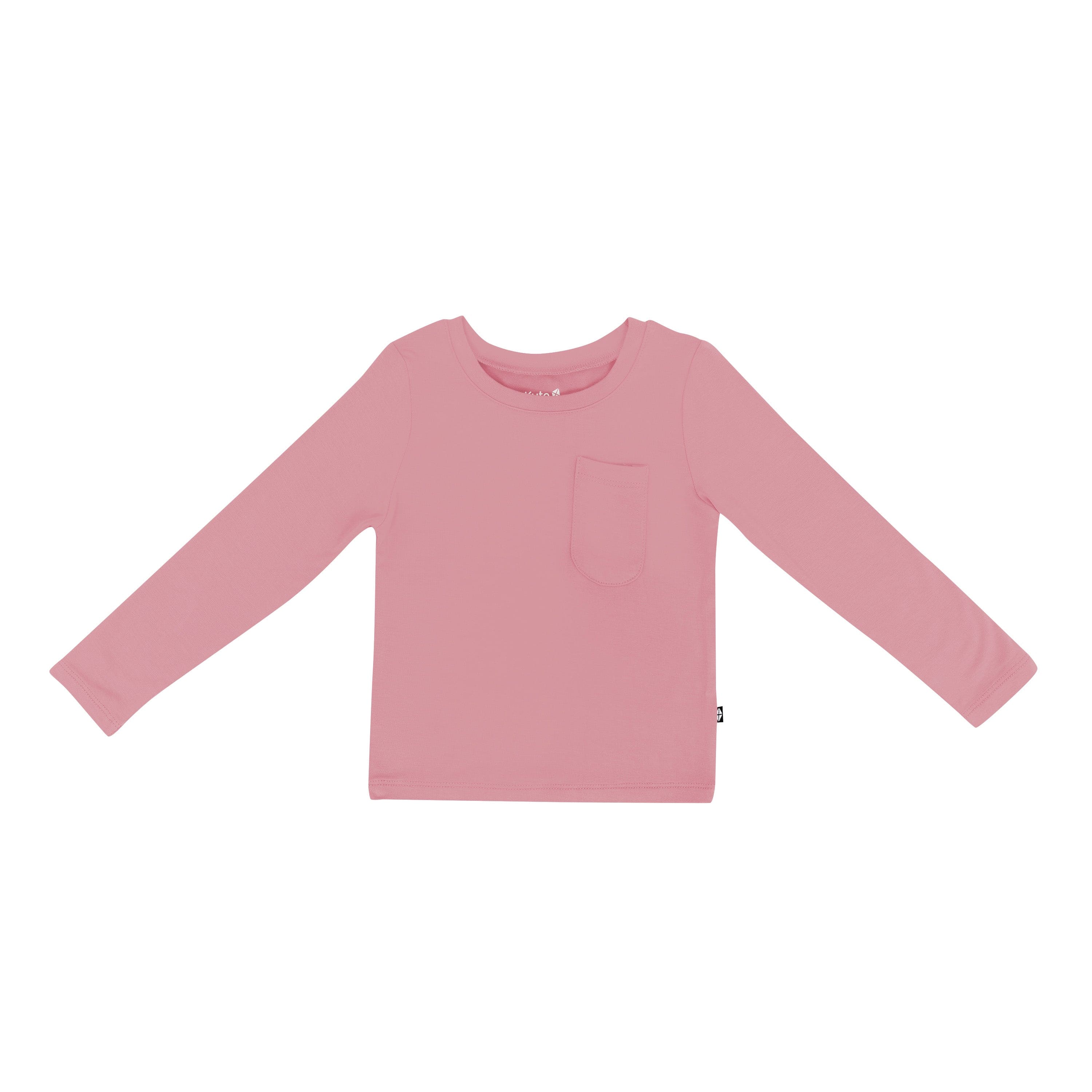 Kyte Baby Long Sleeve Toddler Crew Neck Tee in Apple Blossom