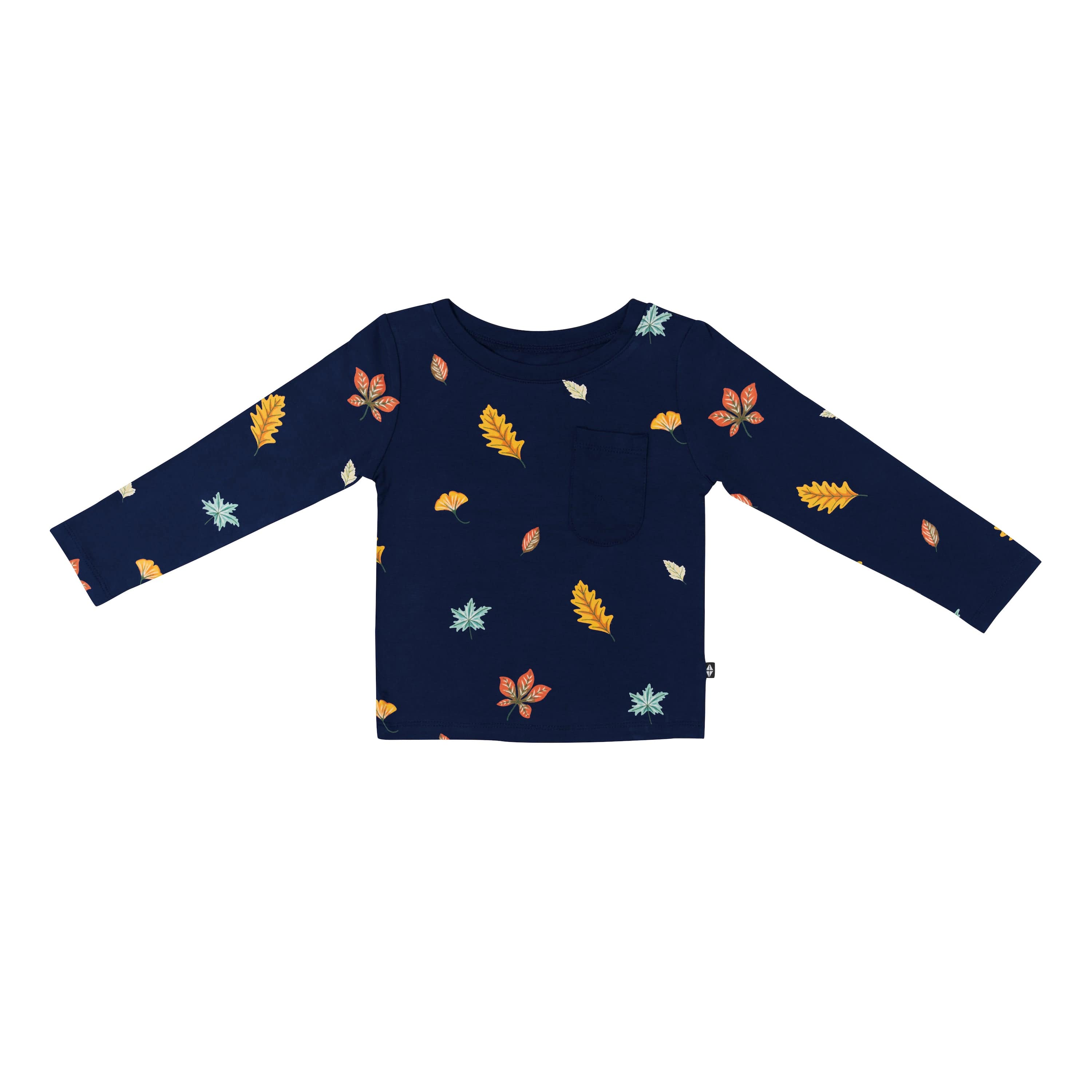 Kyte Baby Toddler Unisex Tee Long Sleeve Toddler Crew Neck Tee in Foliage