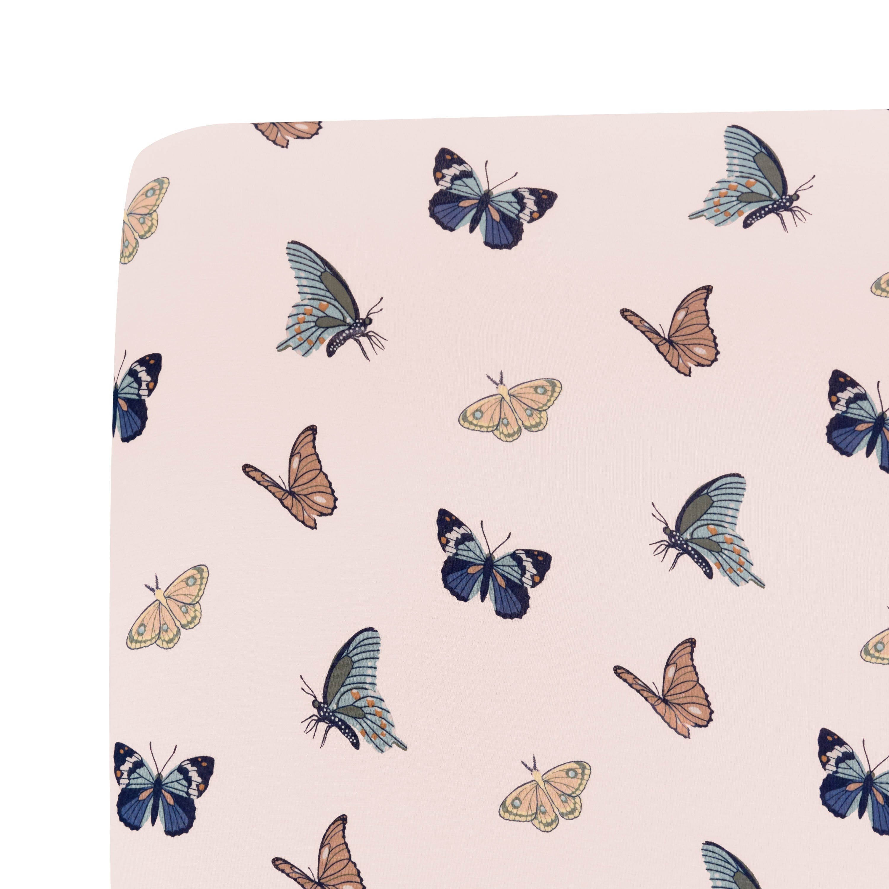 Kyte Baby Twin Sheets Blush Butterfly Twin Sheet in Blush Butterfly