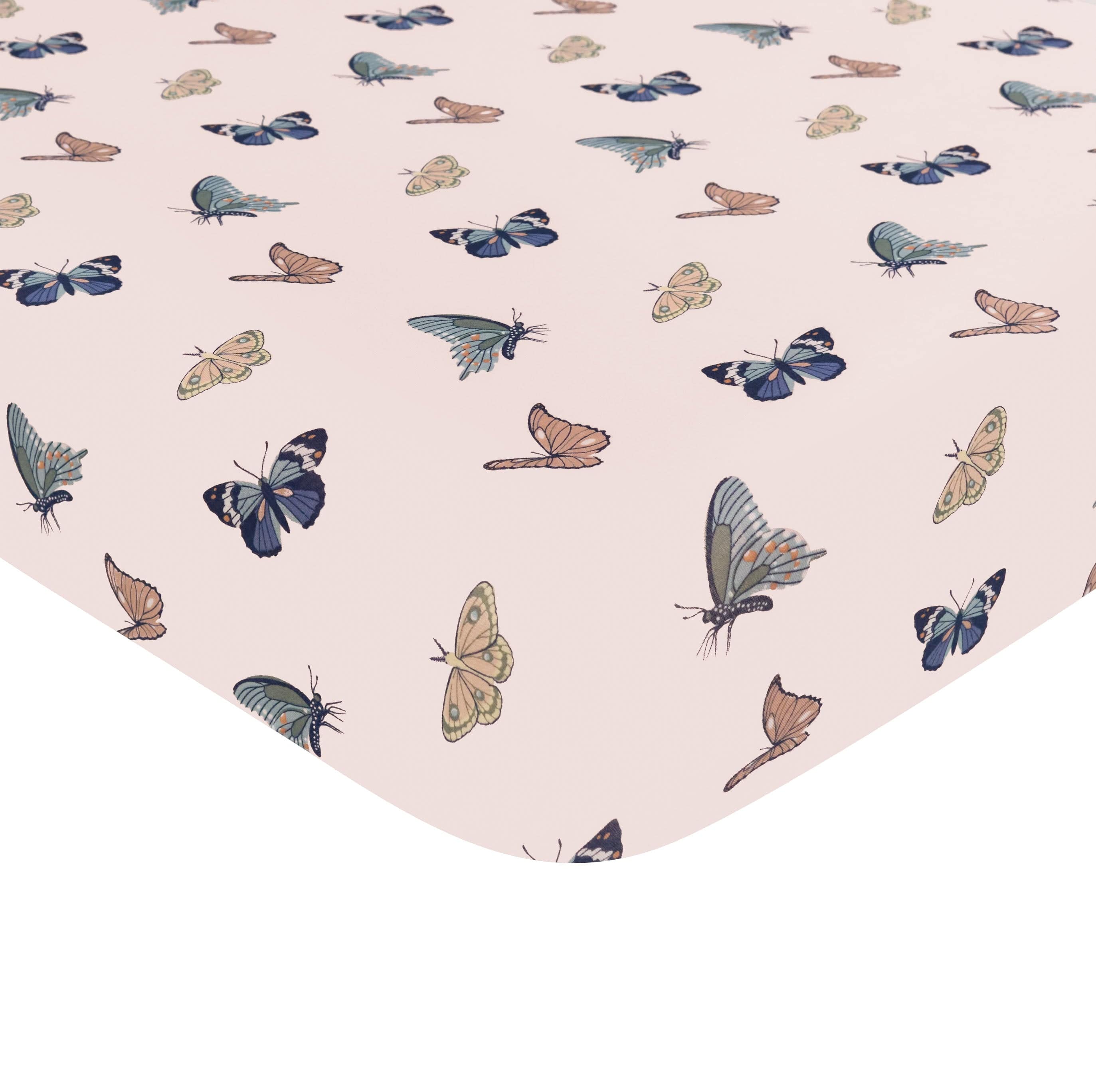 Kyte Baby Twin Sheets Blush Butterfly Twin Sheet in Blush Butterfly