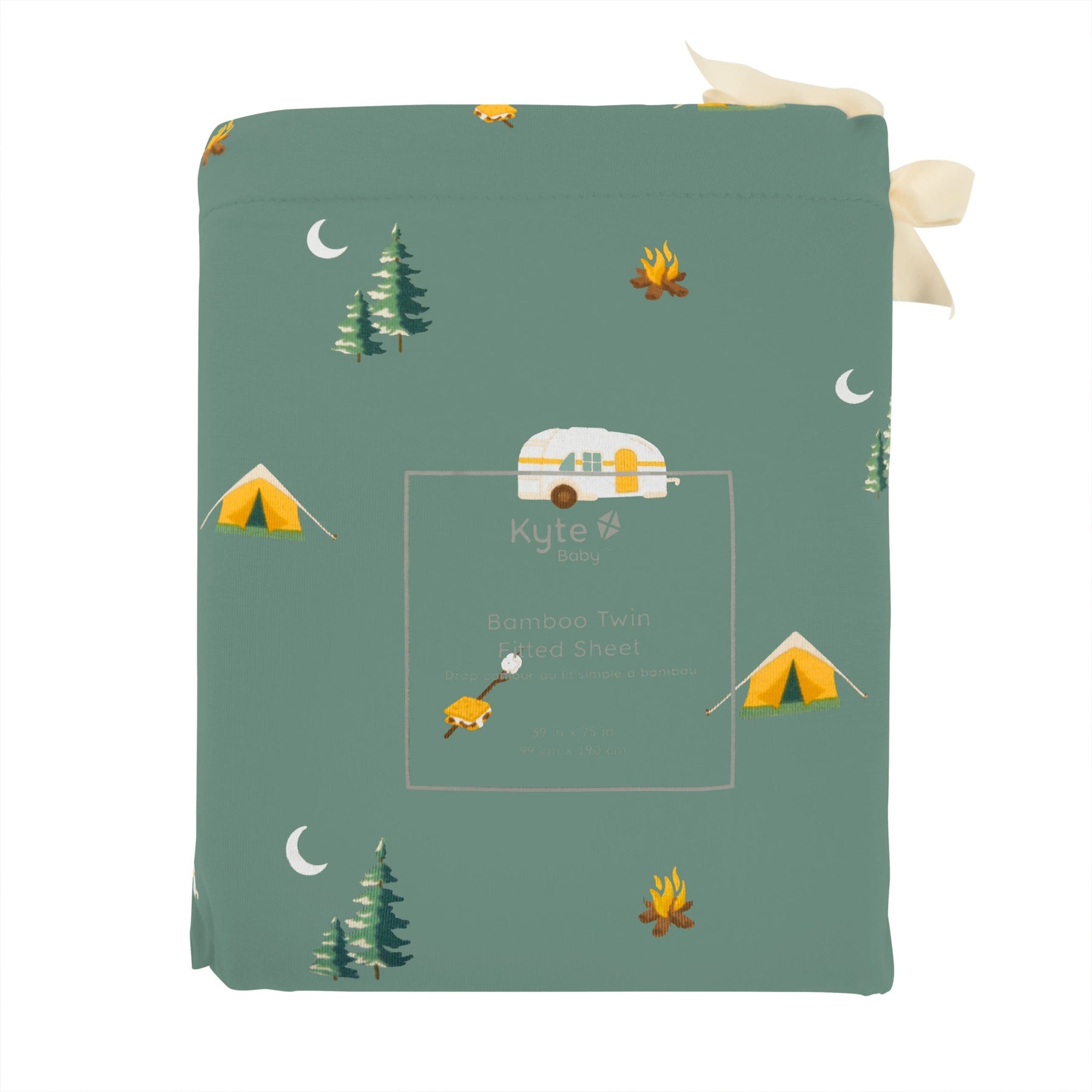 Kyte Baby Twin Sheets Camping / Twin Sheet Twin Sheet in Camping *Slight Misprint*