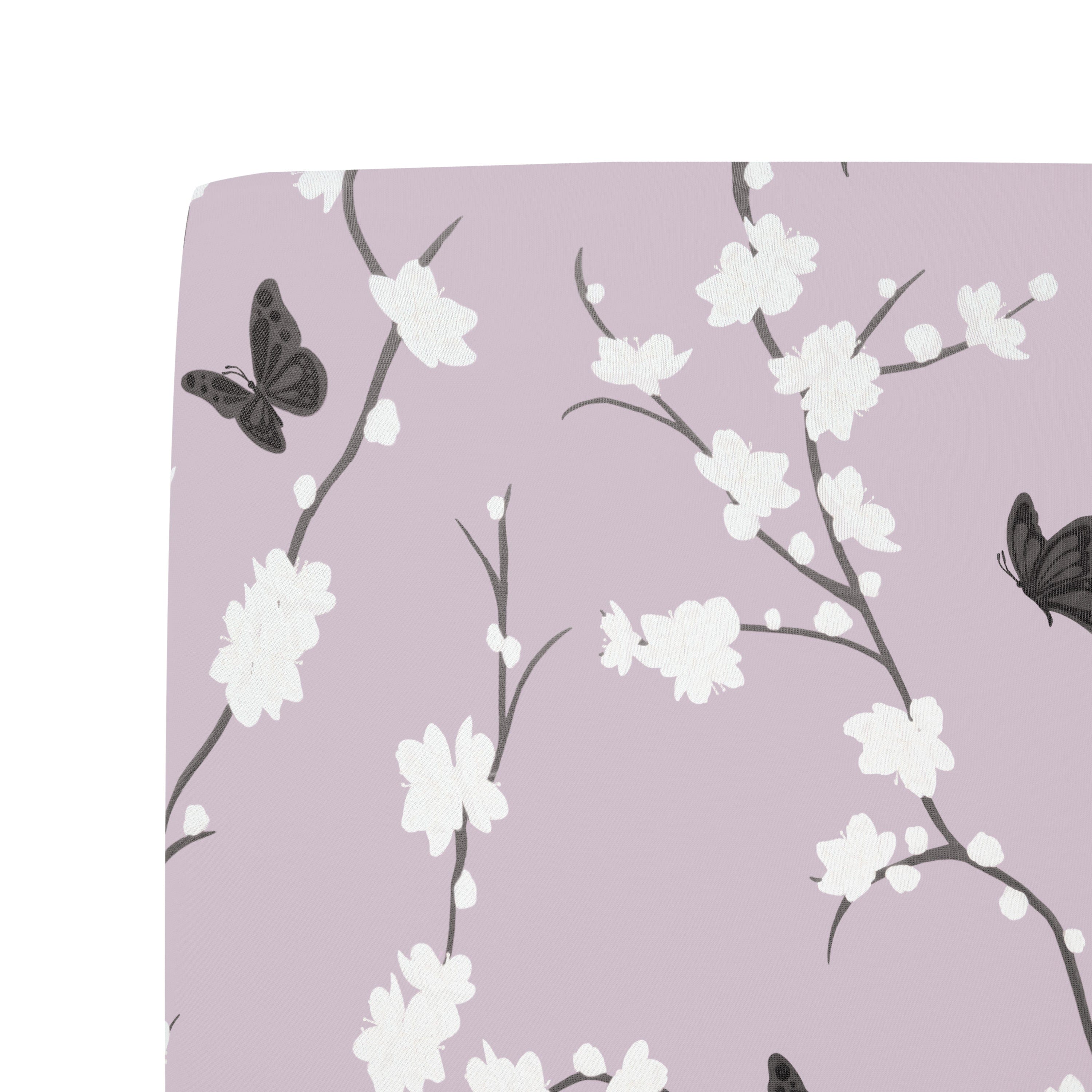 Kyte Baby bamboo fitted Twin Sheet in Cherry Blossom