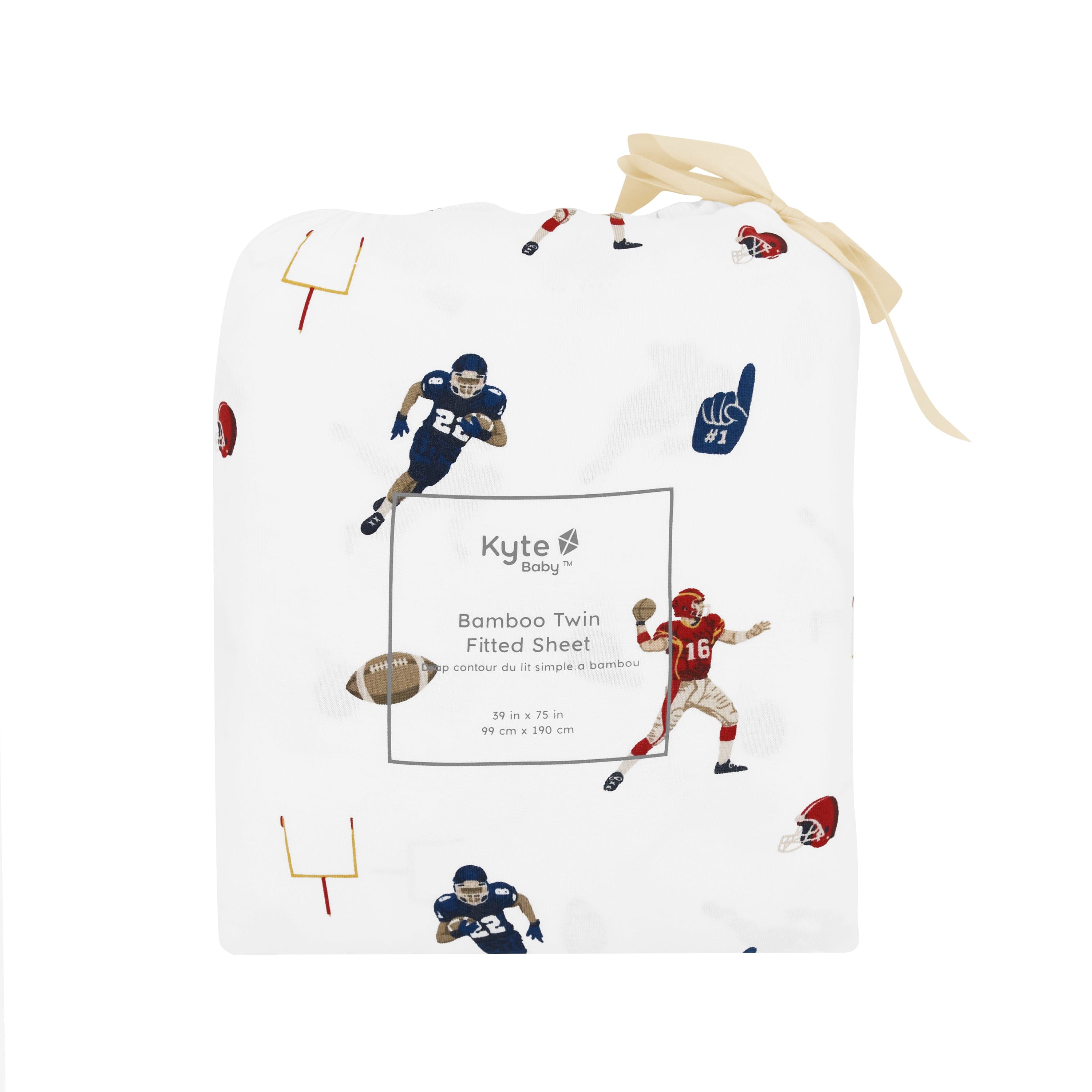 Kyte Baby Twin Sheets Football / Twin Sheet Twin Sheet in Football