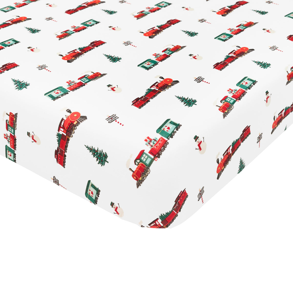 Kyte Baby Twin Sheets Holiday Train / Twin Sheet Twin Sheet in Holiday Train