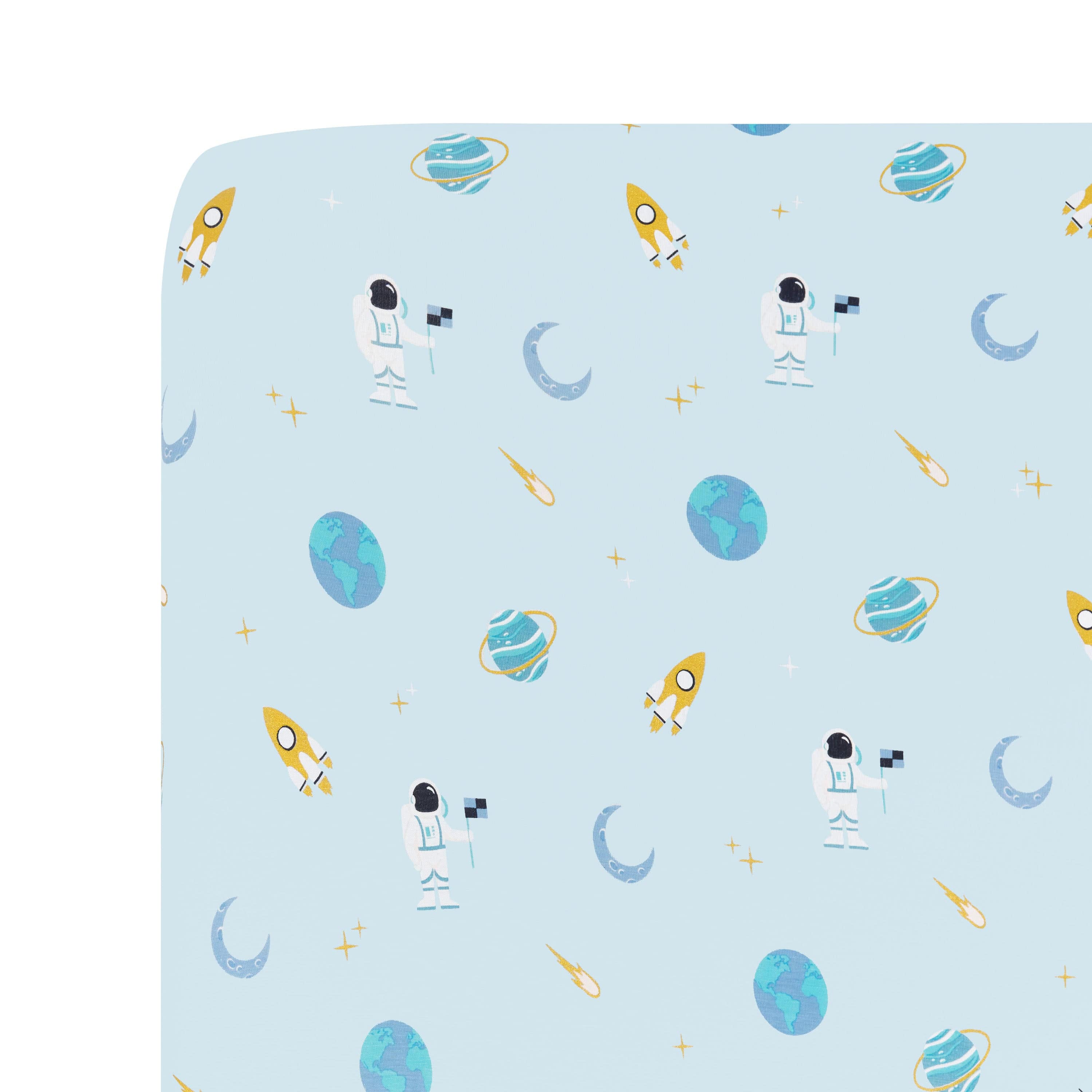 Kyte Baby Twin Sheets Ice Space Twin Sheet in Ice Space