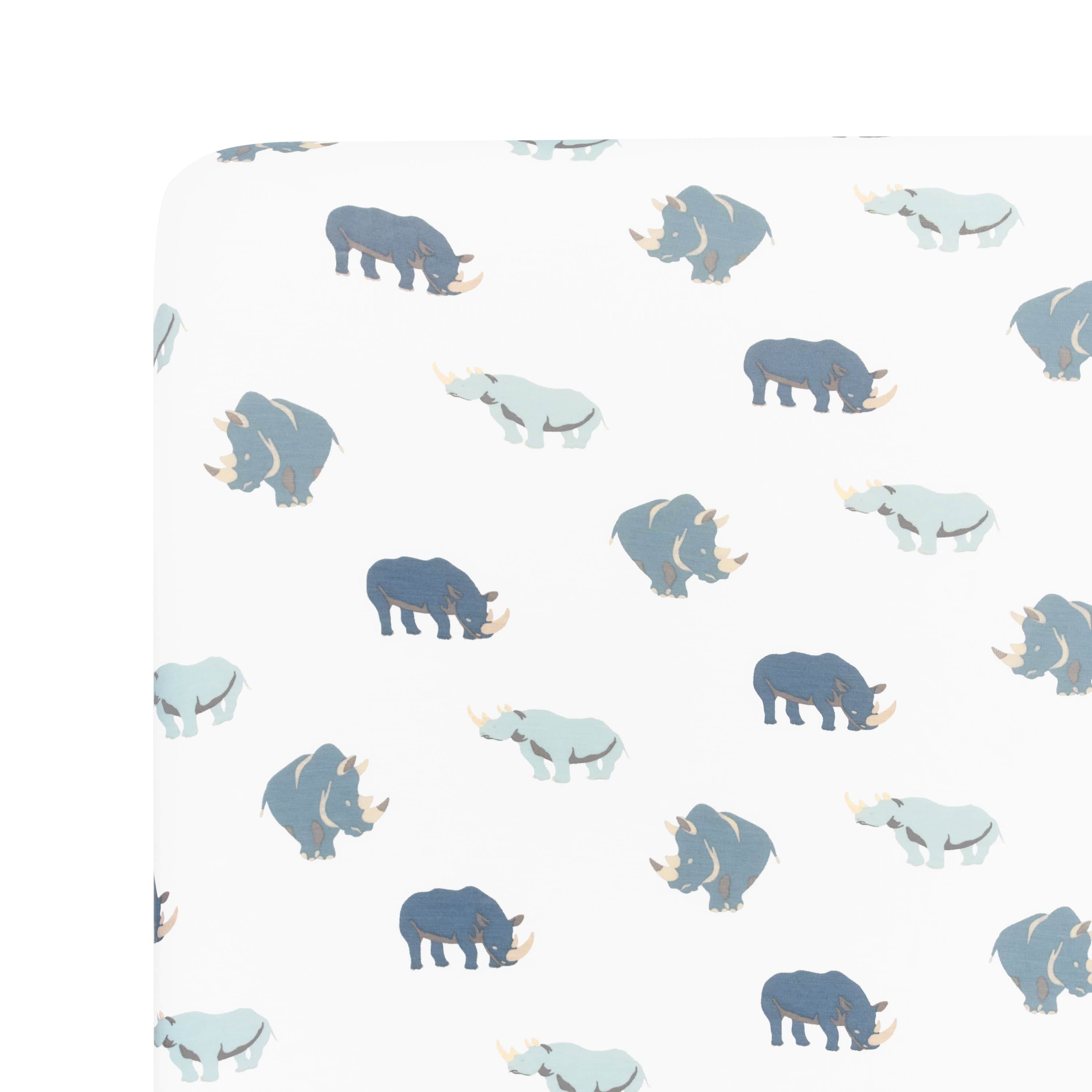Kyte Baby bamboo fitted Twin Sheet in Rhino