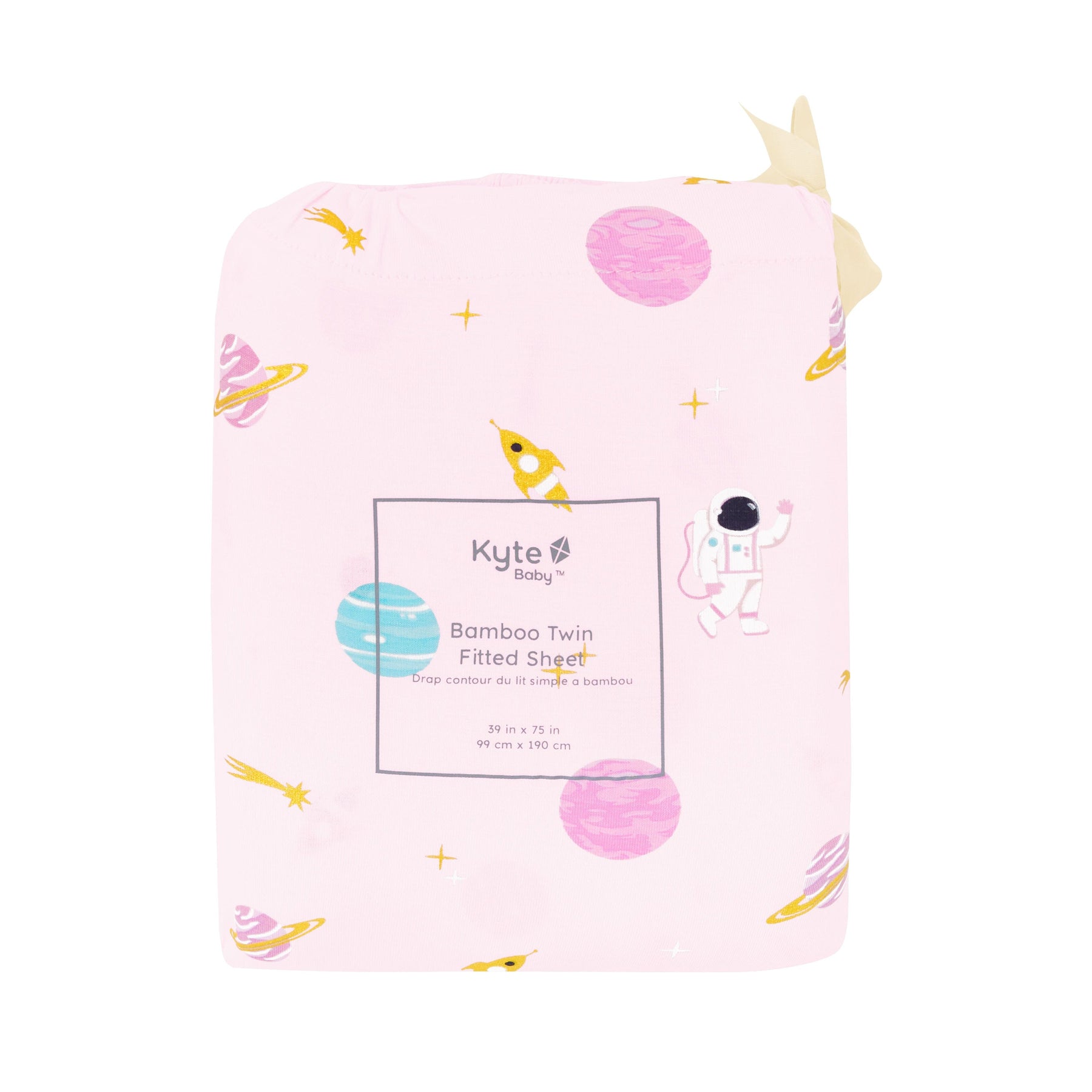 Kyte Baby Twin Sheets Sakura Space Twin Sheet in Sakura Space