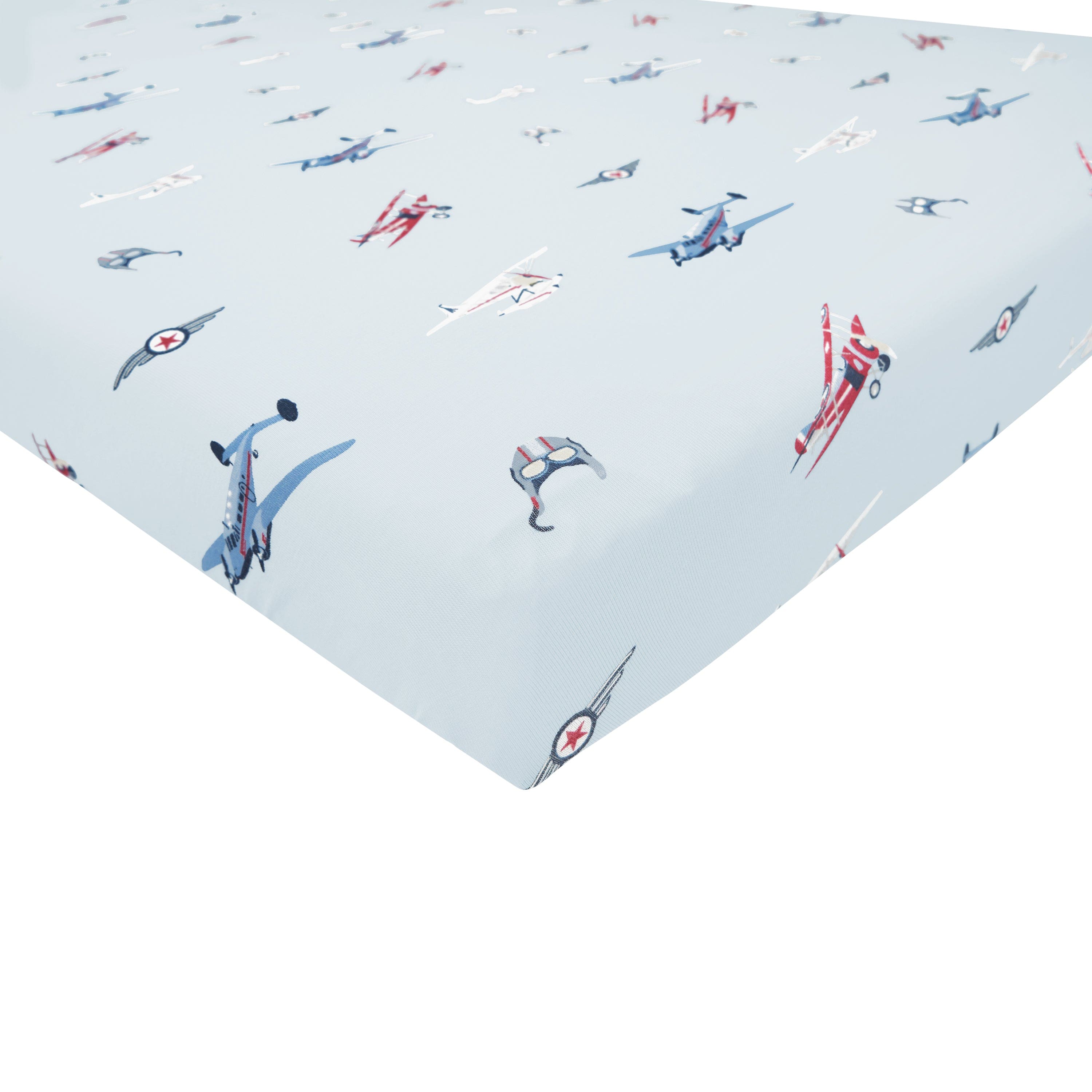 Kyte Baby Twin Sheets Vintage Planes / Twin Sheet Twin Sheet in Vintage Planes