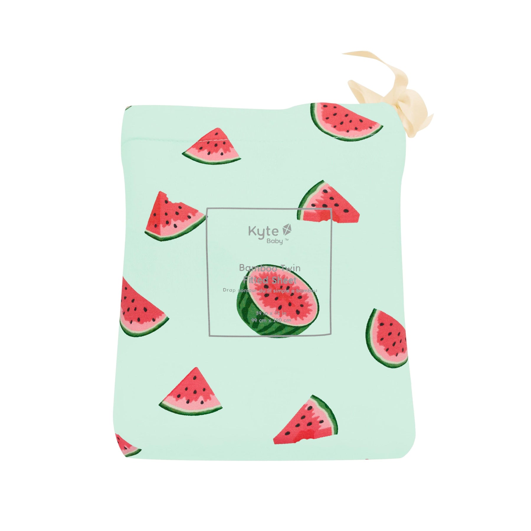 Kyte Baby Twin fitted sheet in Watermelon