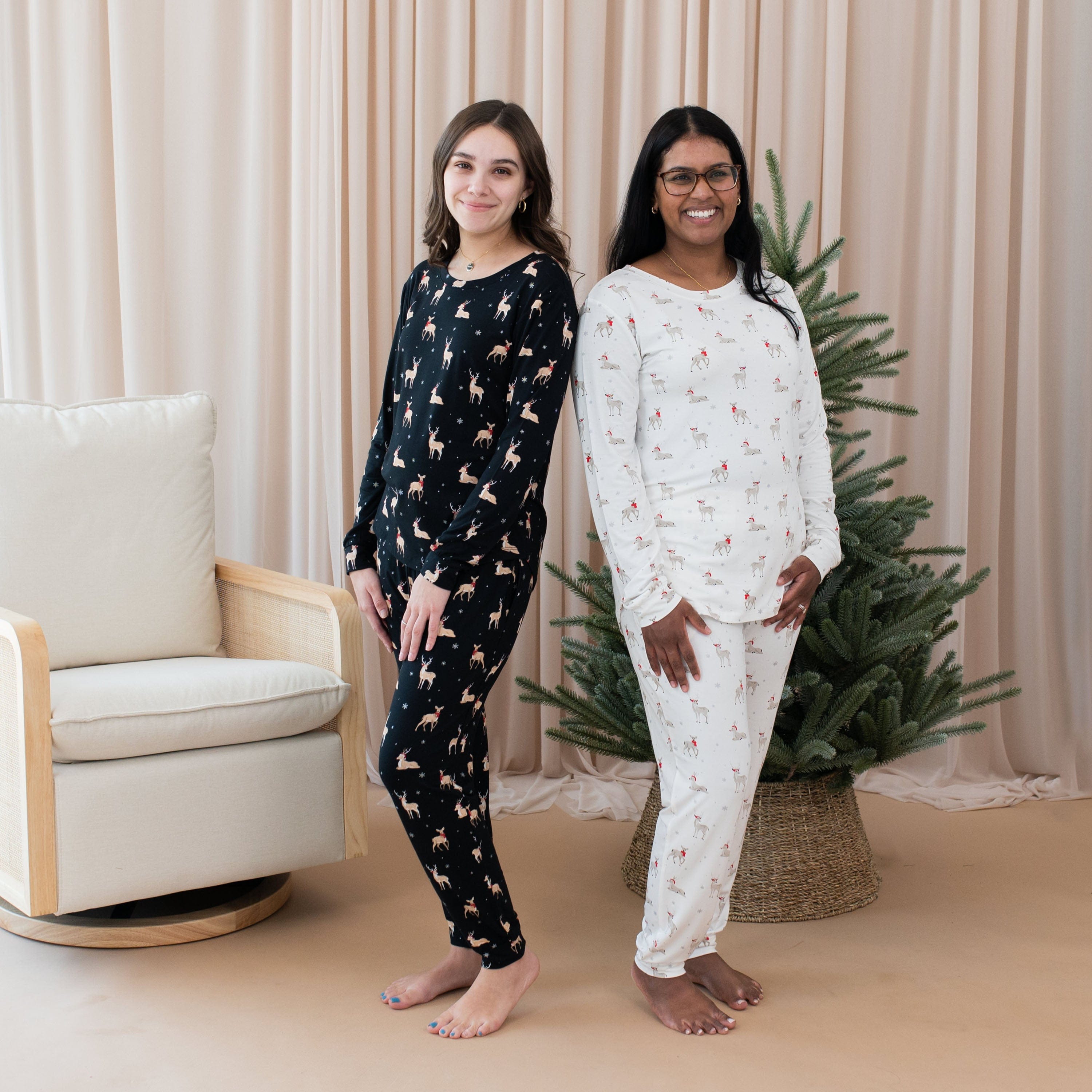 Kyte Baby Women's Jogger Pajama Set Women's Jogger Pajama Set in Cloud Deer