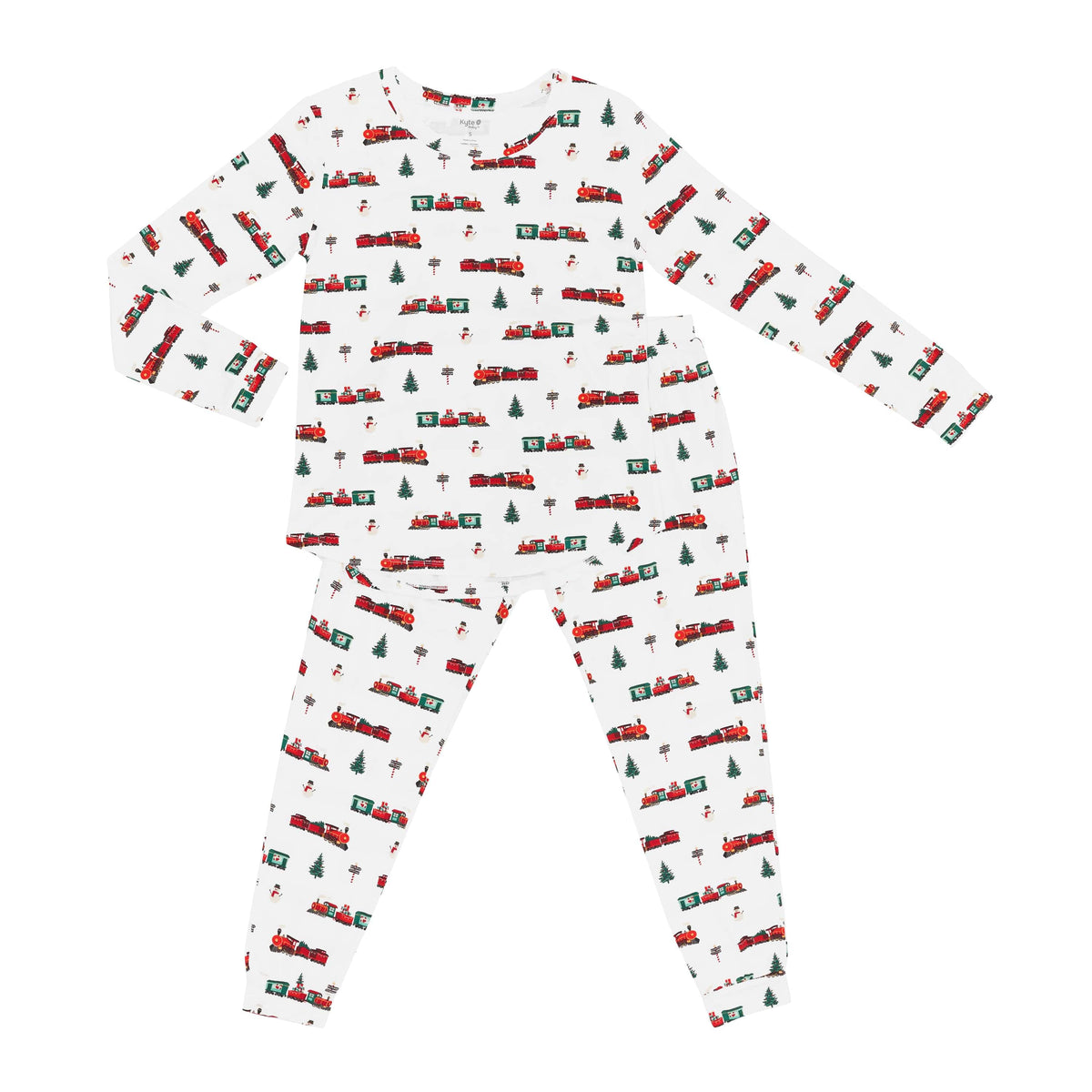 Kyte Baby Women's Jogger Pajama Set Women's Jogger Pajama Set in Holiday Train