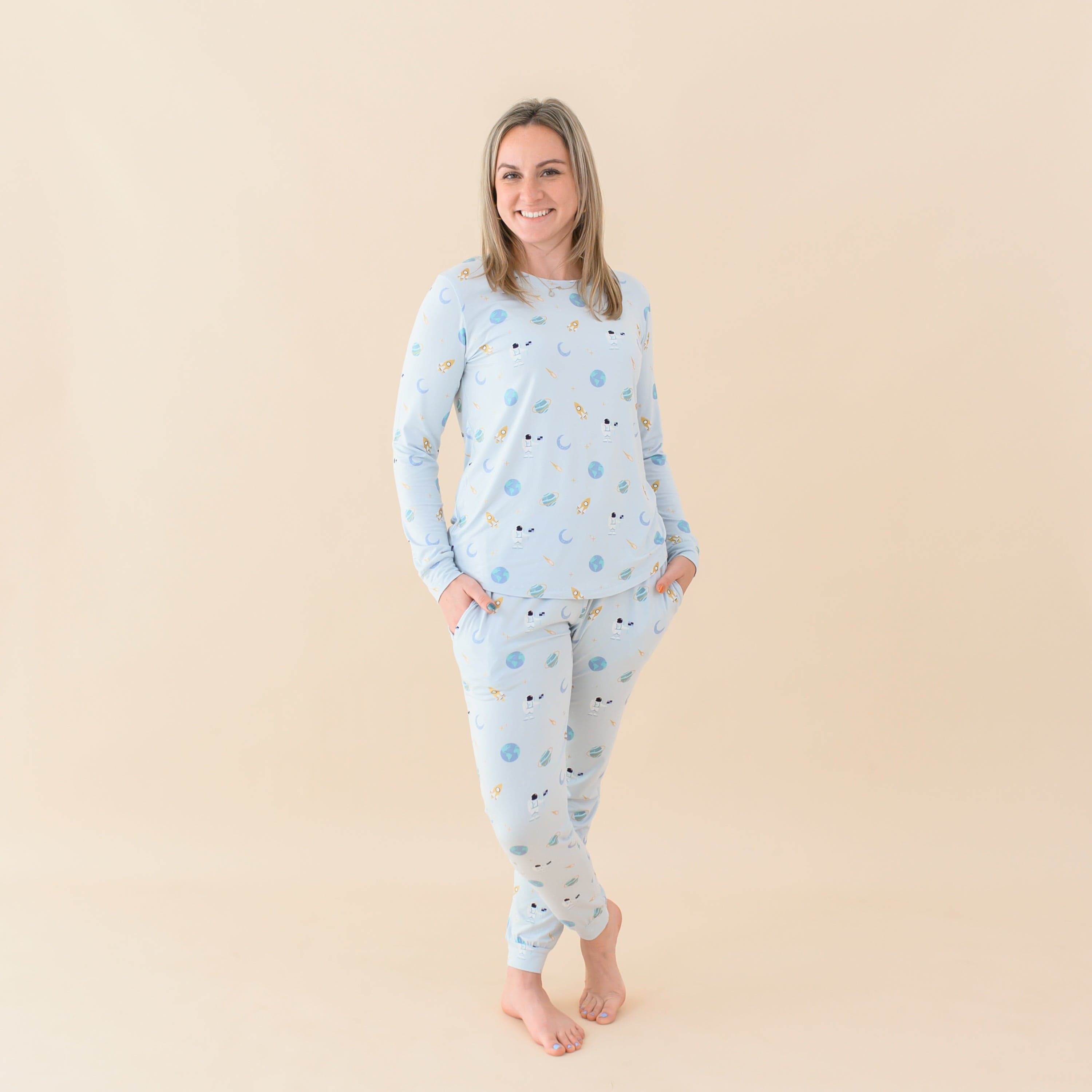 Kyte Baby Women's Jogger Pajama Set Women's Jogger Pajama Set in Ice Space