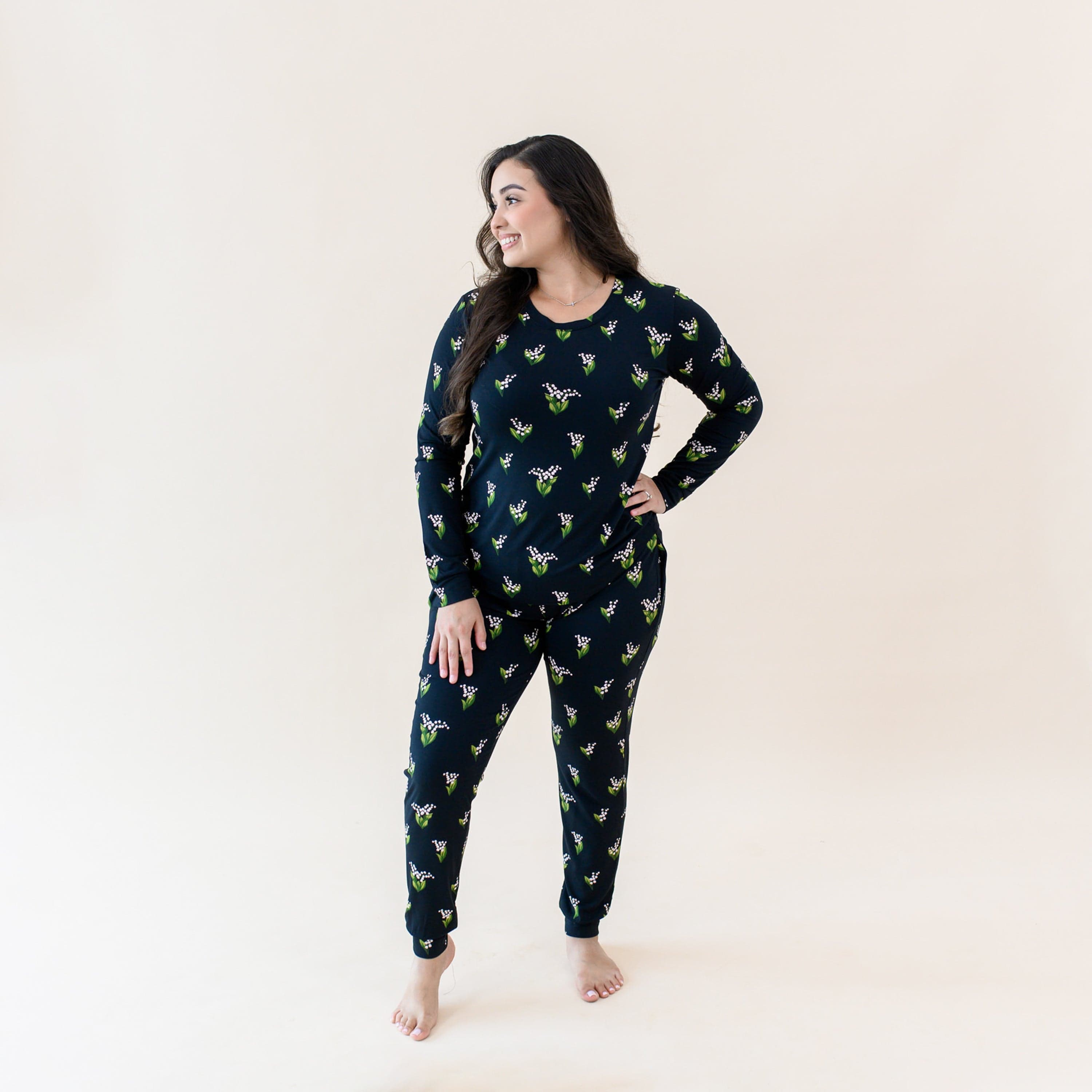 Kyte Baby Women's Jogger Pajama Set Women's Jogger Pajama Set in Midnight Lily