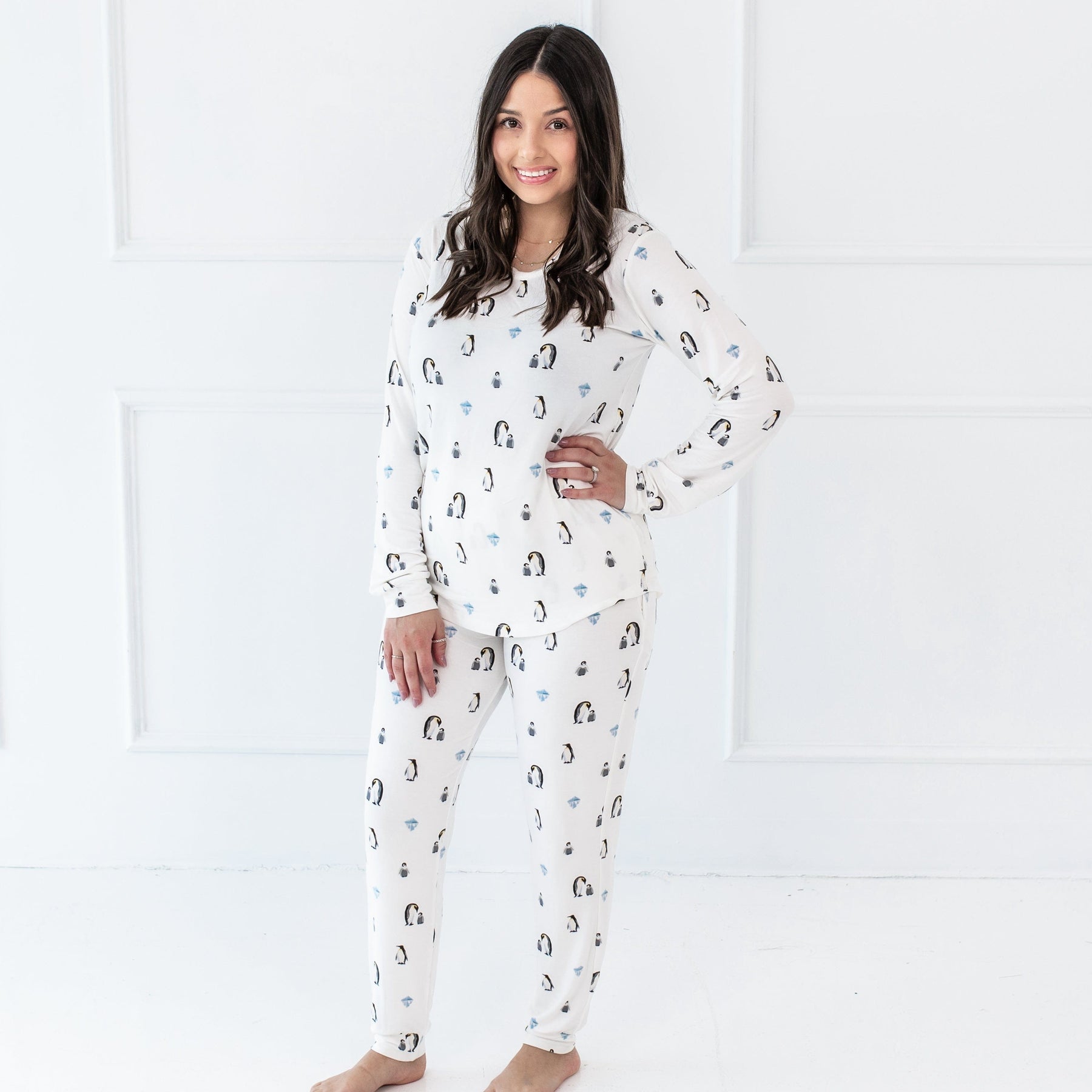 Kyte Baby Women's Jogger Pajama Set Women's Jogger Pajama Set in Penguin