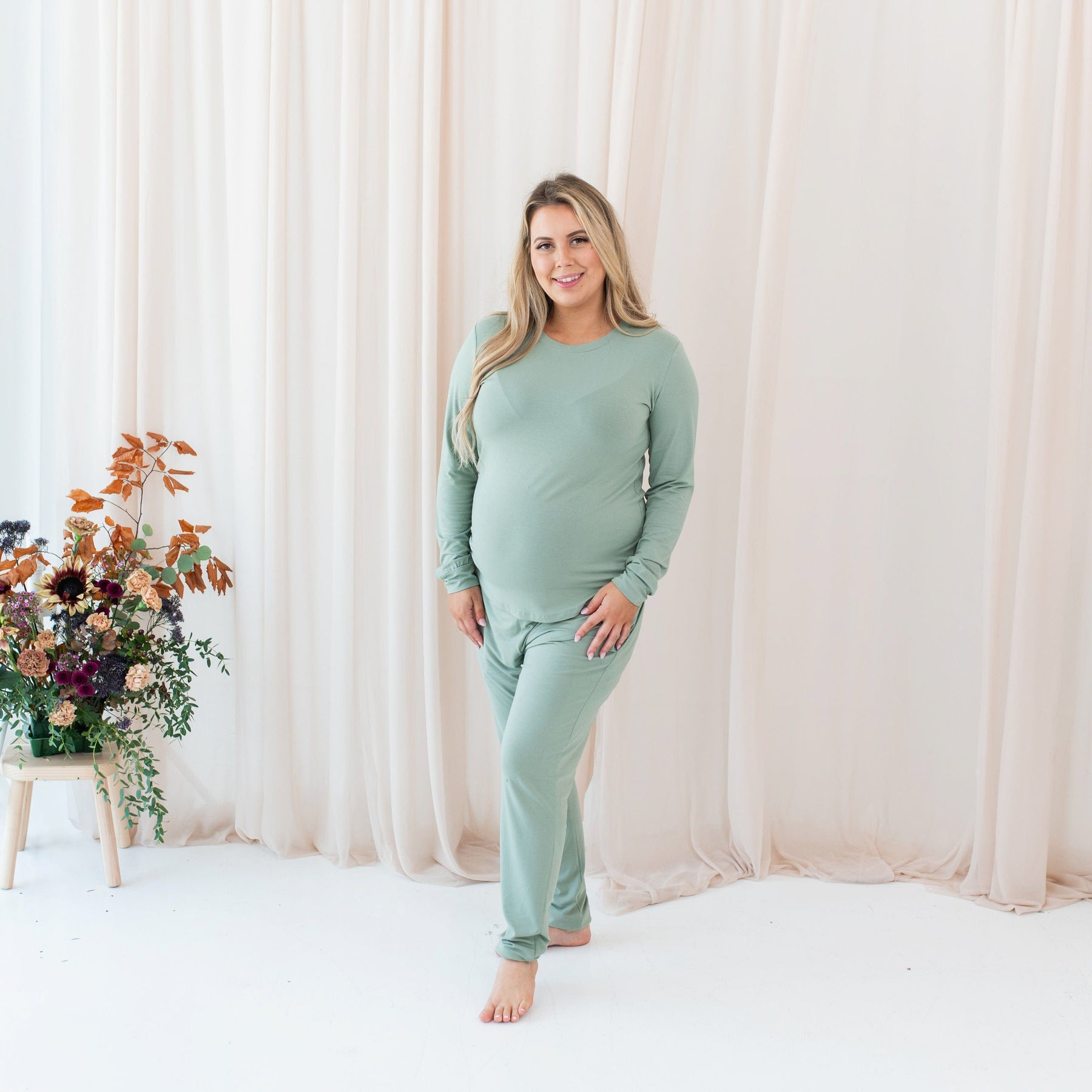 Kyte Baby Women's Jogger Pajama Set Women's Jogger Pajama Set in Thyme