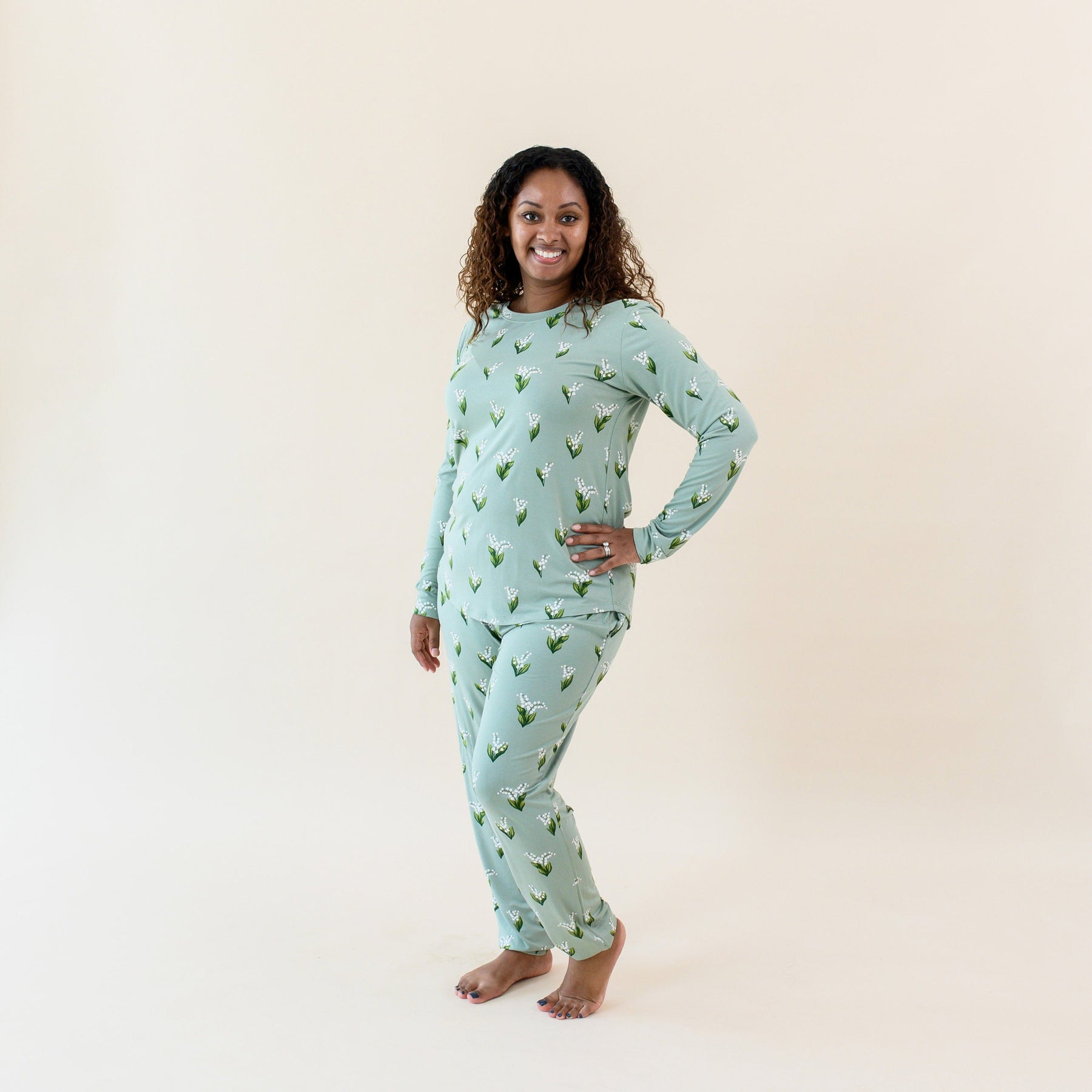 Kyte Baby Women's Jogger Pajama Set Women's Jogger Pajama Set in Thyme Lily