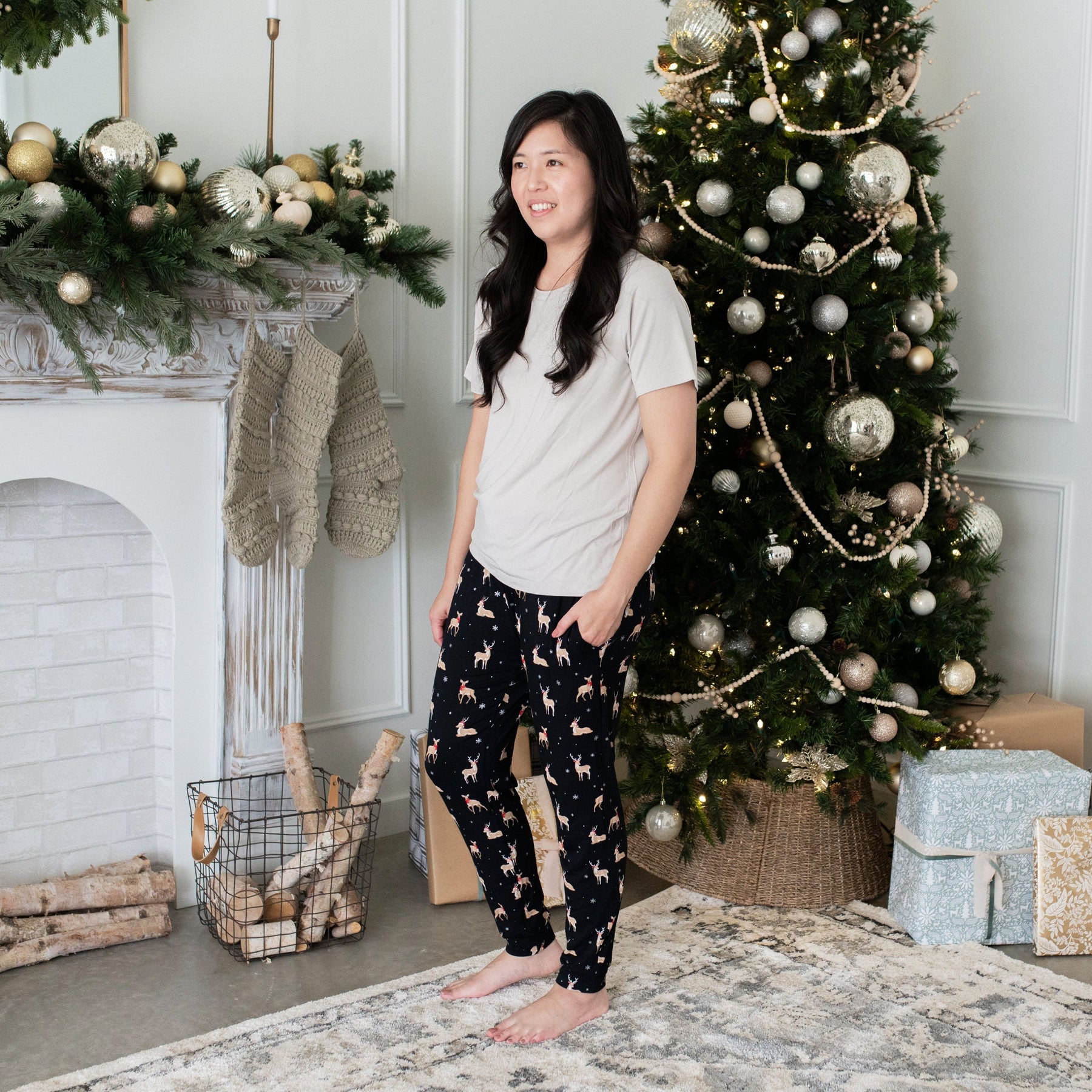 Kyte Baby Women's Jogger Pants Women's Jogger Pants in Midnight Deer