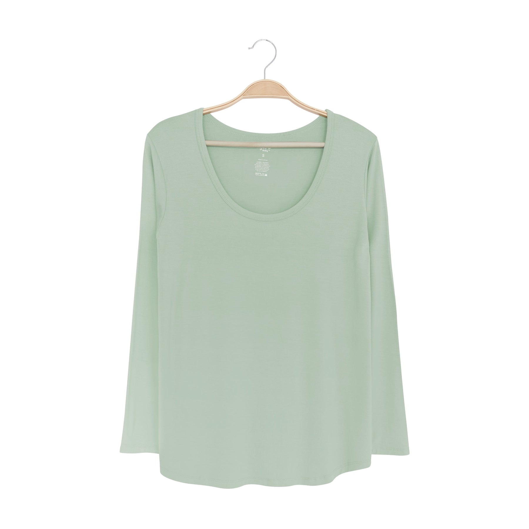 Kyte Baby Women's Long Sleeve Scoop Neck Tee Women's Long Sleeve Scoop Neck Tee in Thyme