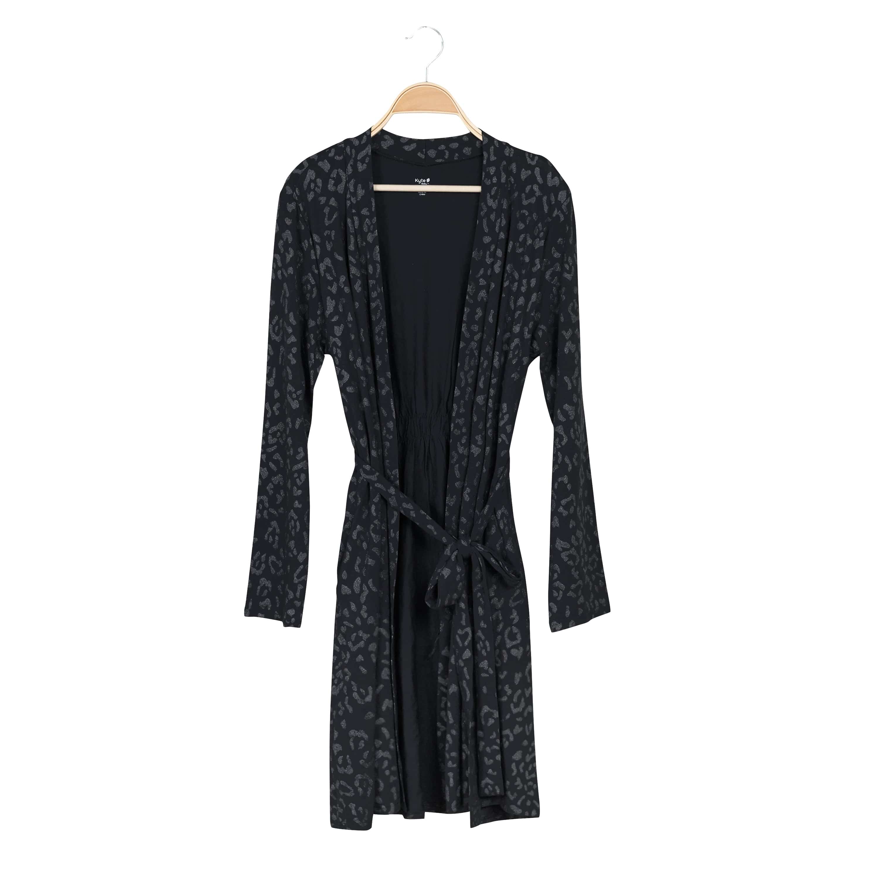 Kyte Baby Women's Lounge Robe Women's Lounge Robe in Midnight Leopard