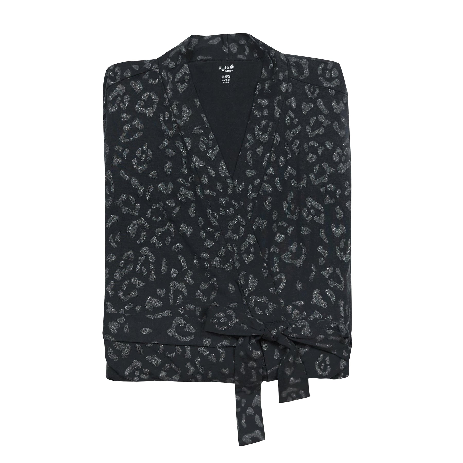 Kyte Baby Women's Lounge Robe Women's Lounge Robe in Midnight Leopard