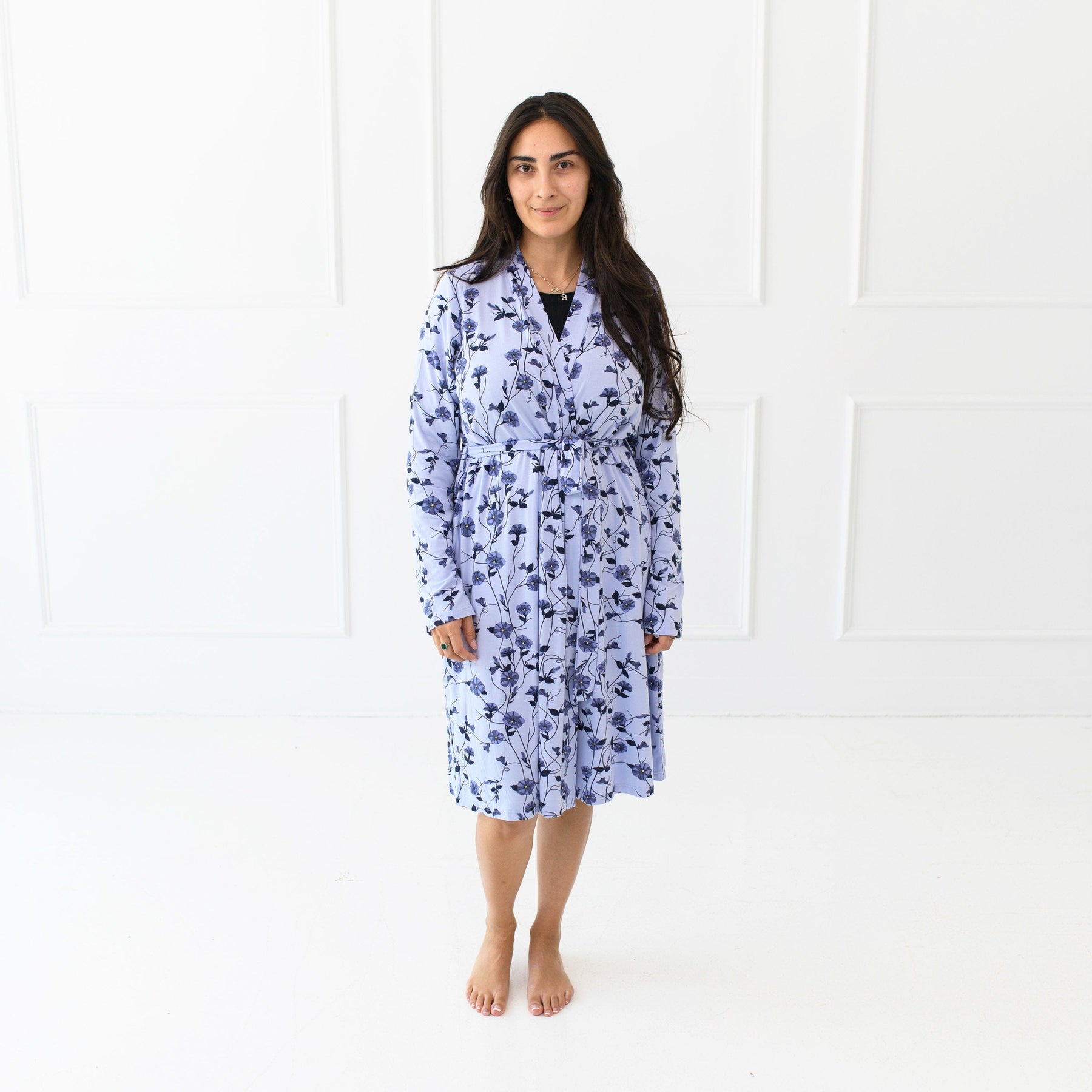 Kyte Baby Women's Lounge Robe Women's Lounge Robe in Petunia