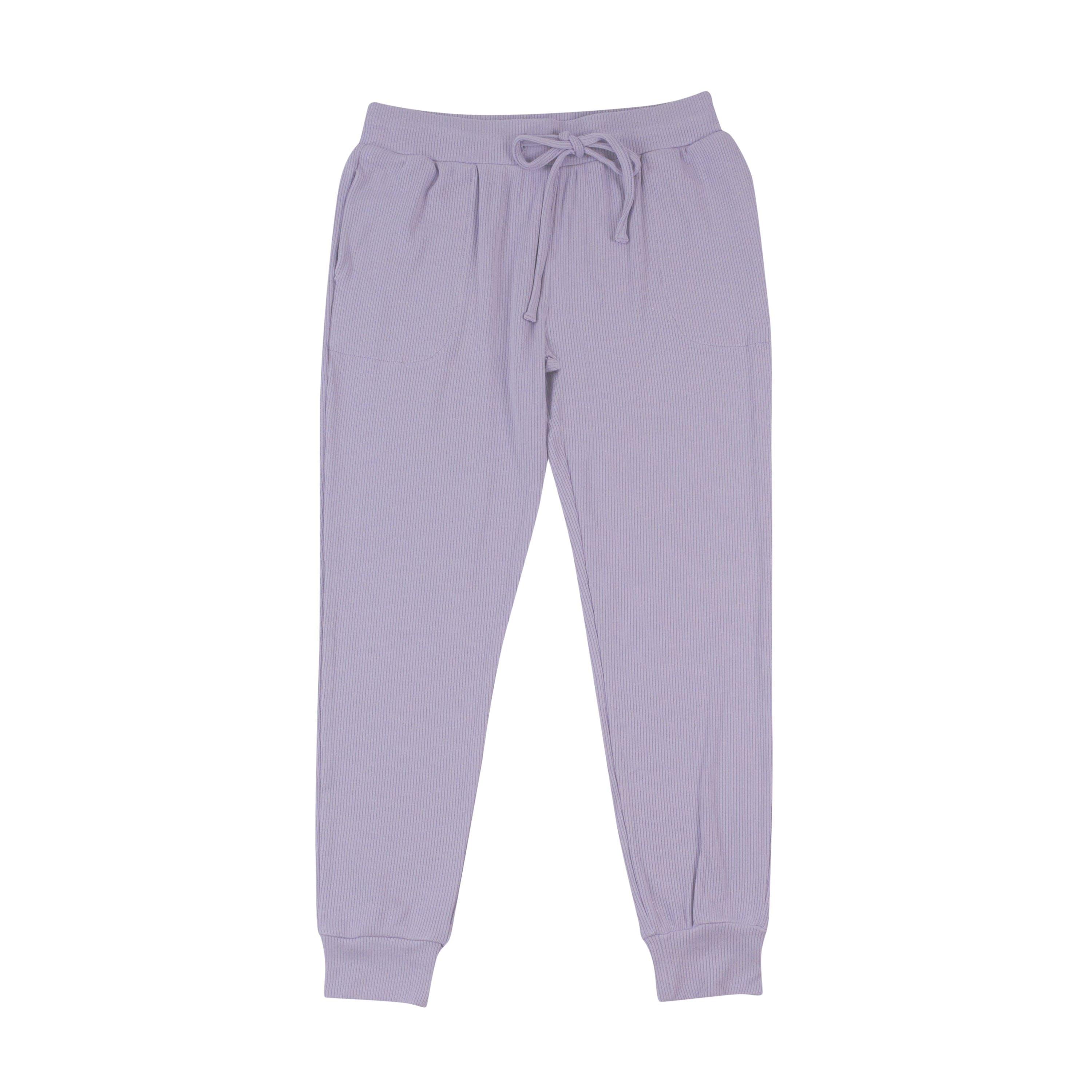 Kyte Baby Women's Ribbed Jogger Pant in Taro