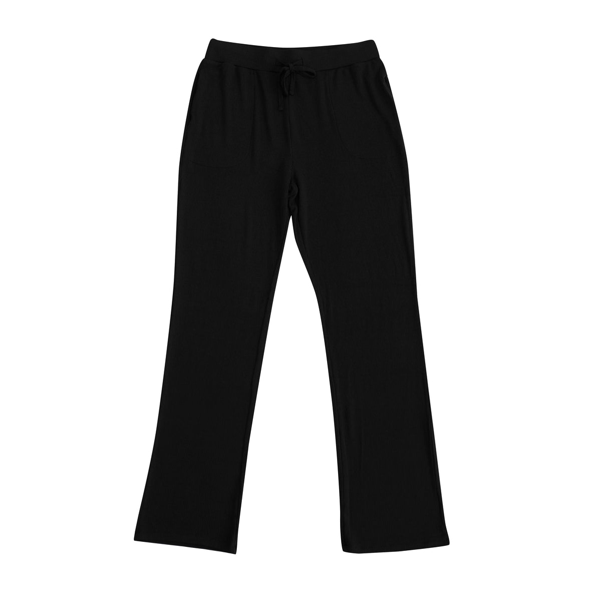 Kyte Baby Women's Ribbed Wide Leg Pant Women's Ribbed High Waisted Wide Leg Pant in Midnight