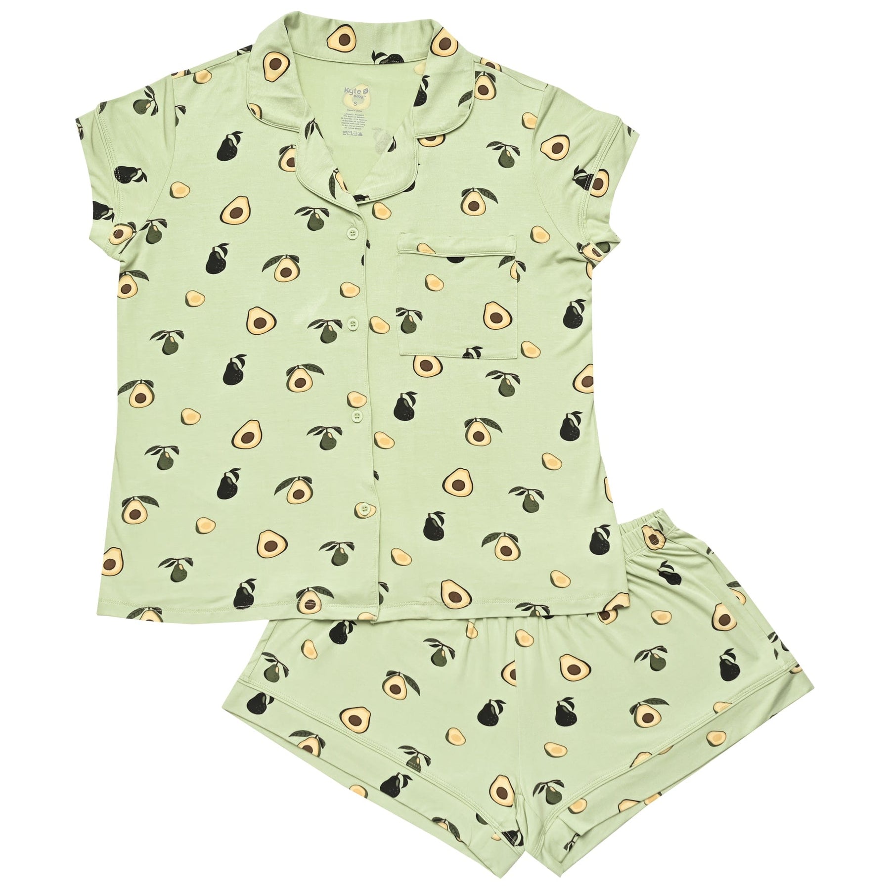Kyte Baby Women’s Short Sleeve Pajama Set Women’s Short Sleeve Pajama Set in Avocado