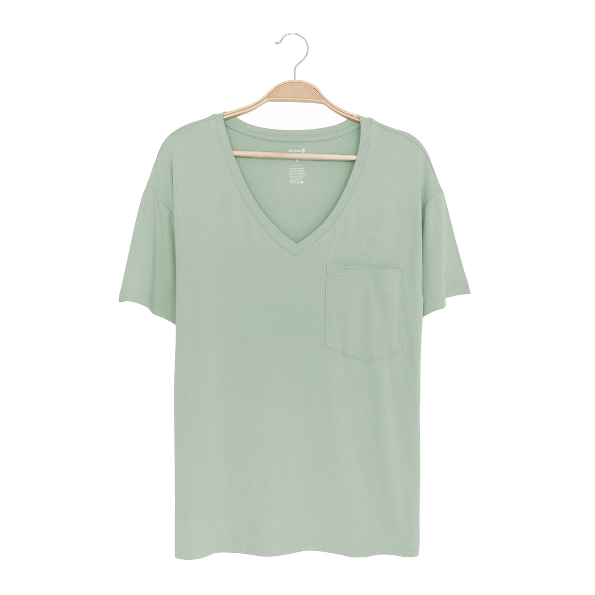 Kyte Baby Women's V-Neck Women’s Relaxed Fit V-Neck in Thyme