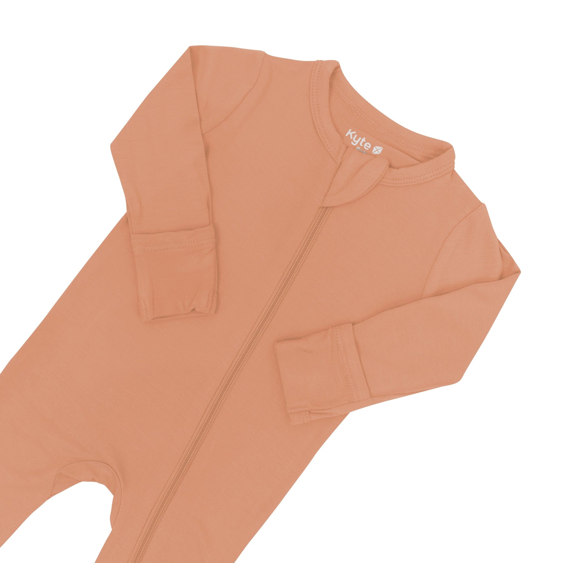 Kyte Baby Zippered Footies Zippered Footie in Apricot