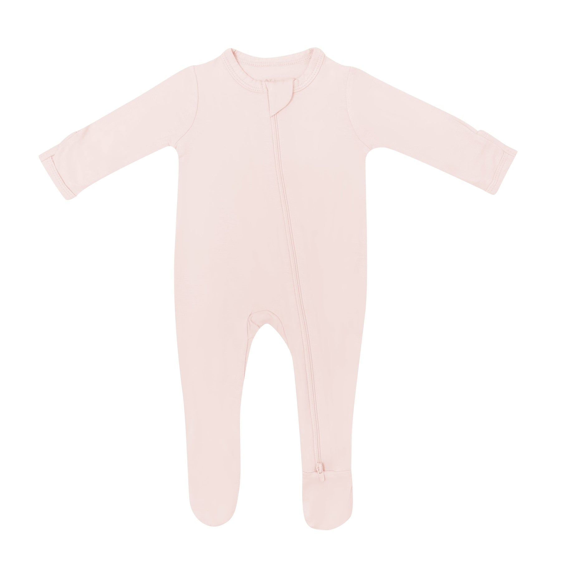 Kyte BABY Zippered Footies Zippered Footie in Blush