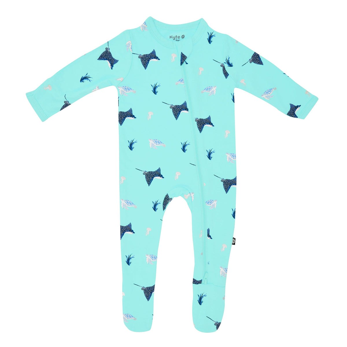 Kyte Baby Zippered Footies Zippered Footie in Eagle Ray
