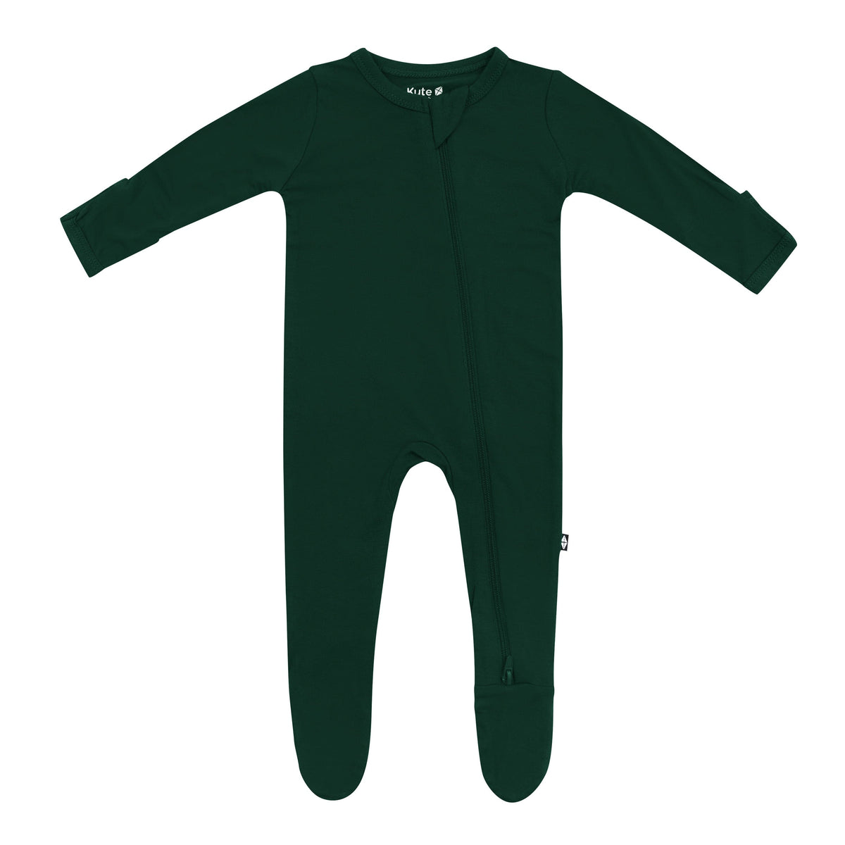 Kyte Baby Zippered Footies Zippered Footie in Evergreen