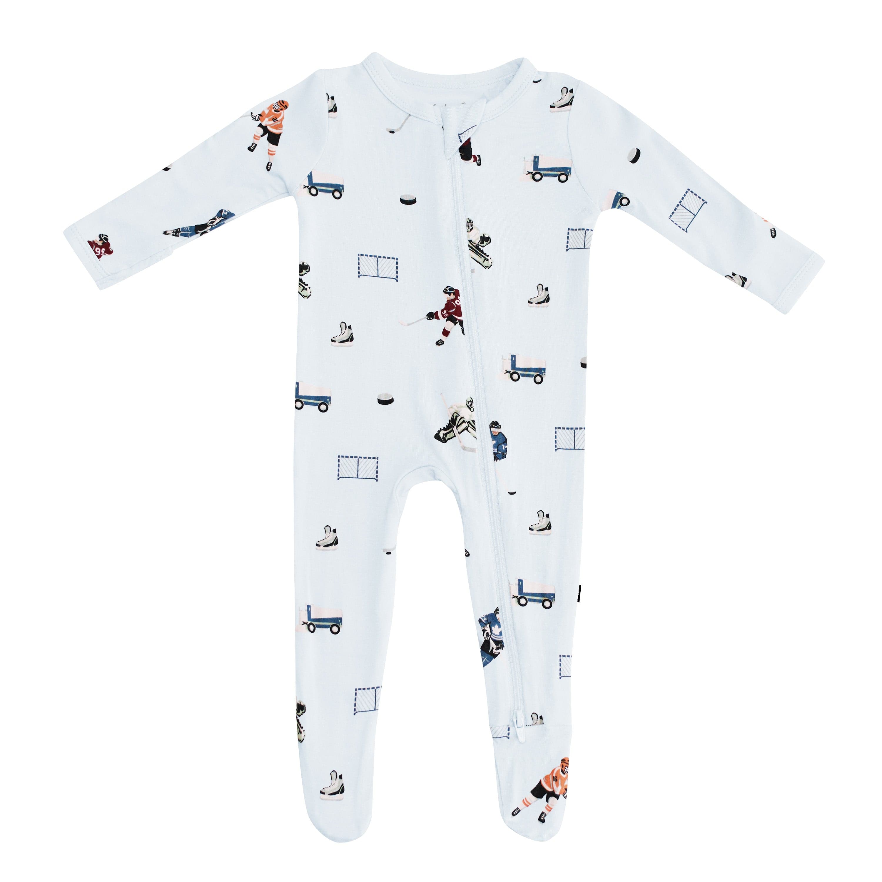 Kyte Baby Zippered Footies Zippered Footie in Hockey