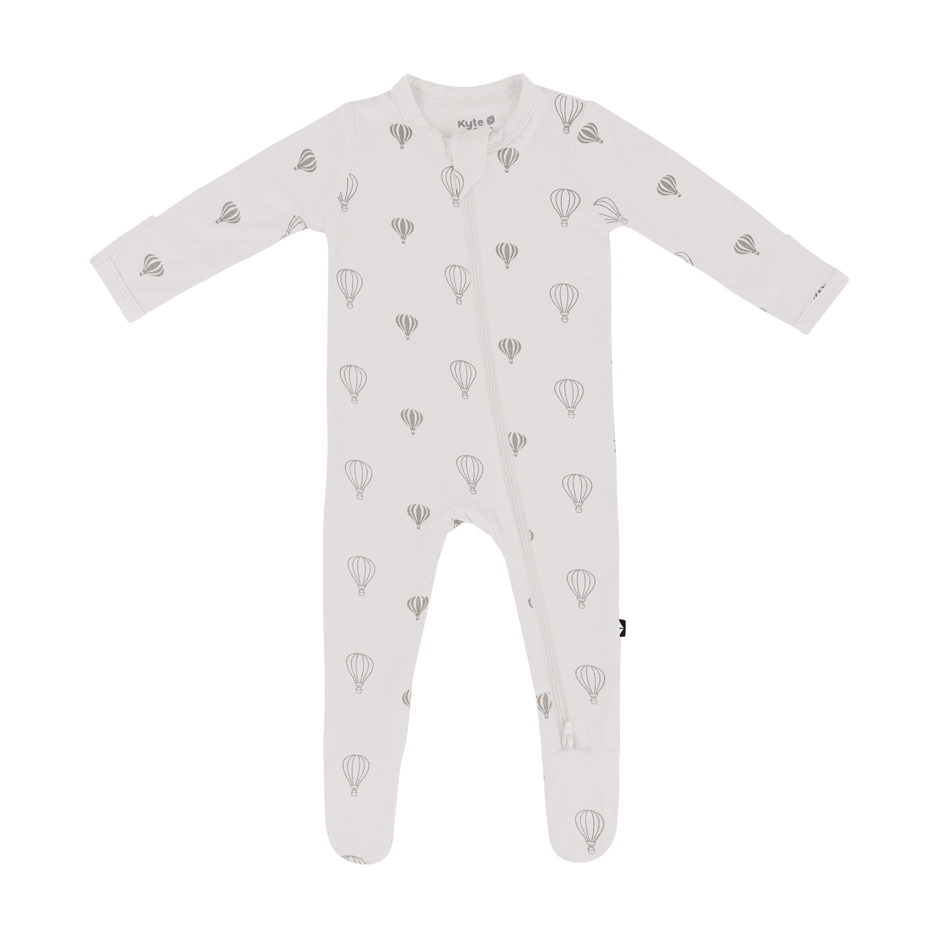 Kyte Baby Zippered Footies Zippered Footie in Hot Air Balloon