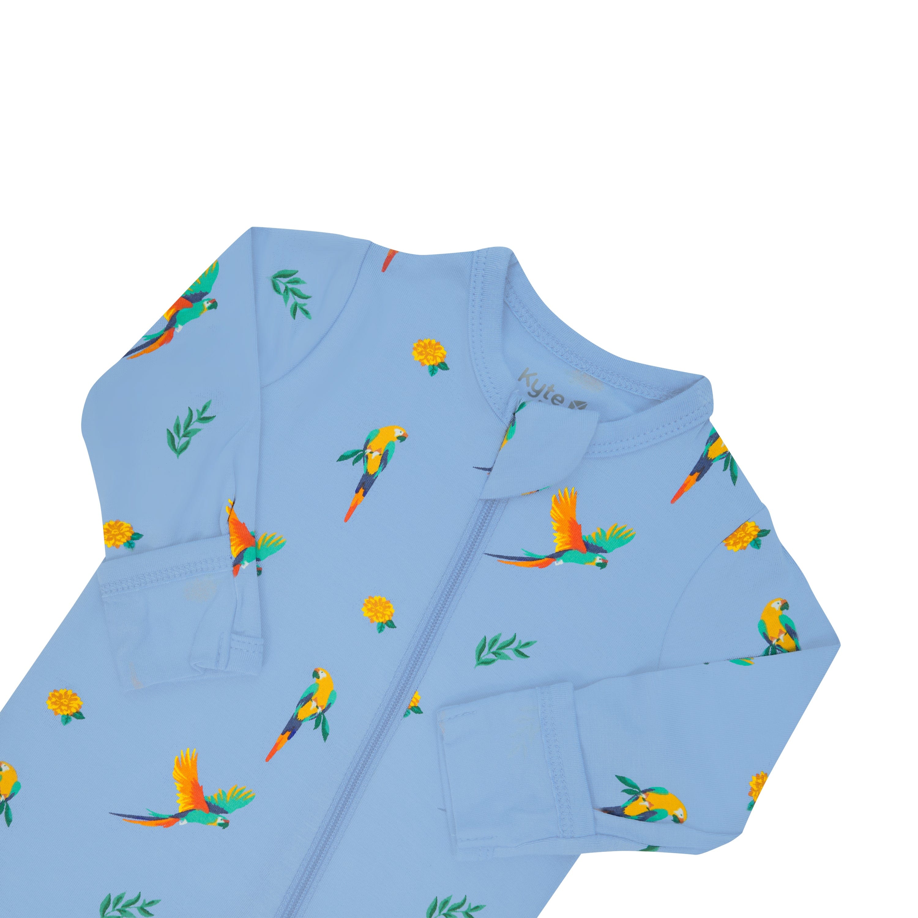 Kyte Baby Zippered Footies Zippered Footie in Macaw